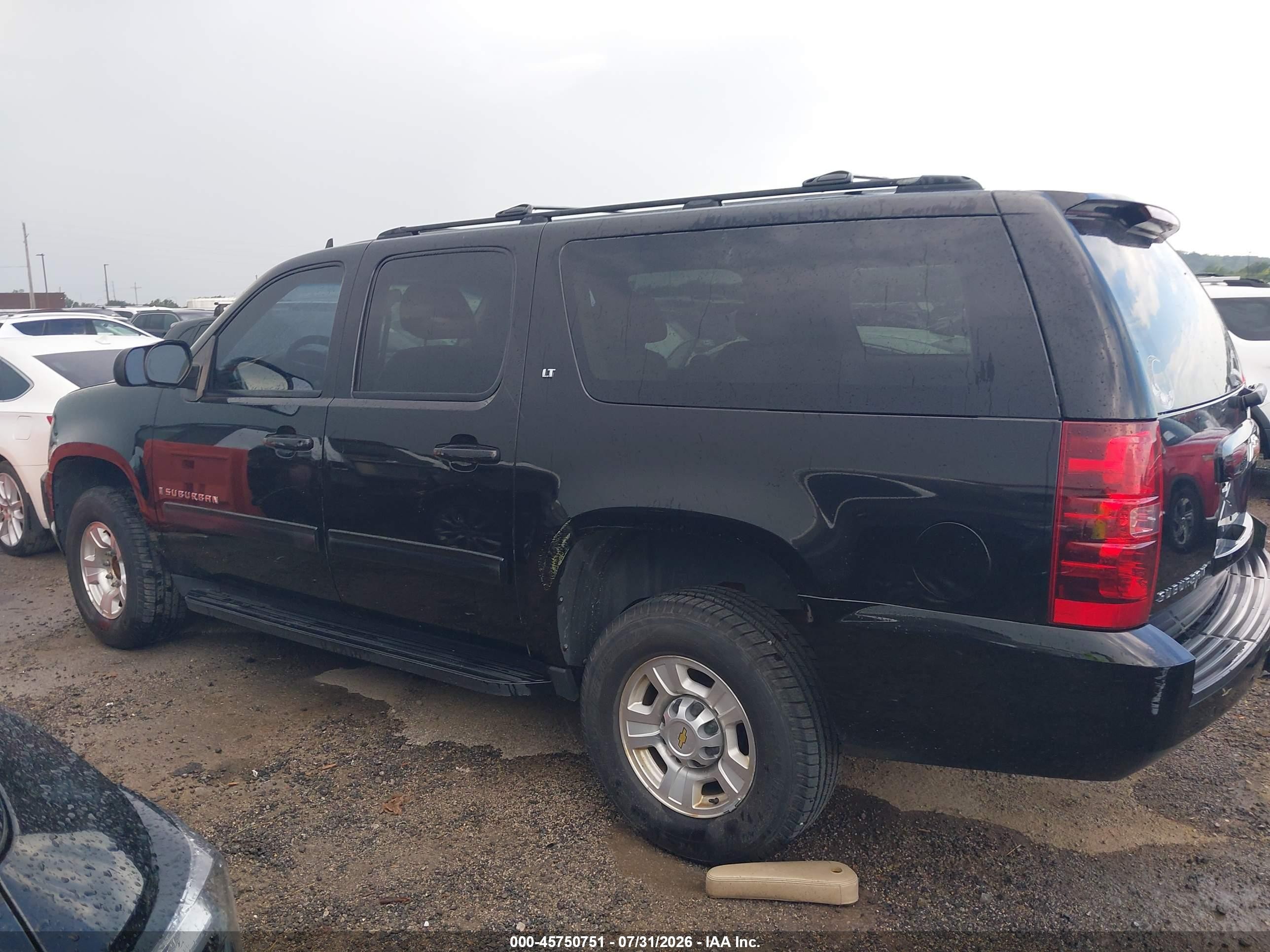 2009 Chevrolet Suburban 2500 Lt2 Black vin: 1GNGC56K89R248847