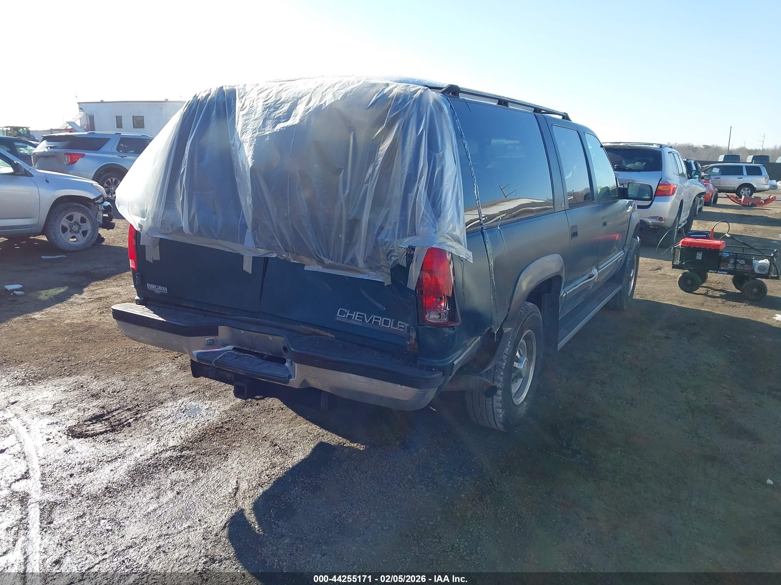 1995 Chevrolet Suburban K2500 Зеленый vin: 1GNGK26K7SJ323768