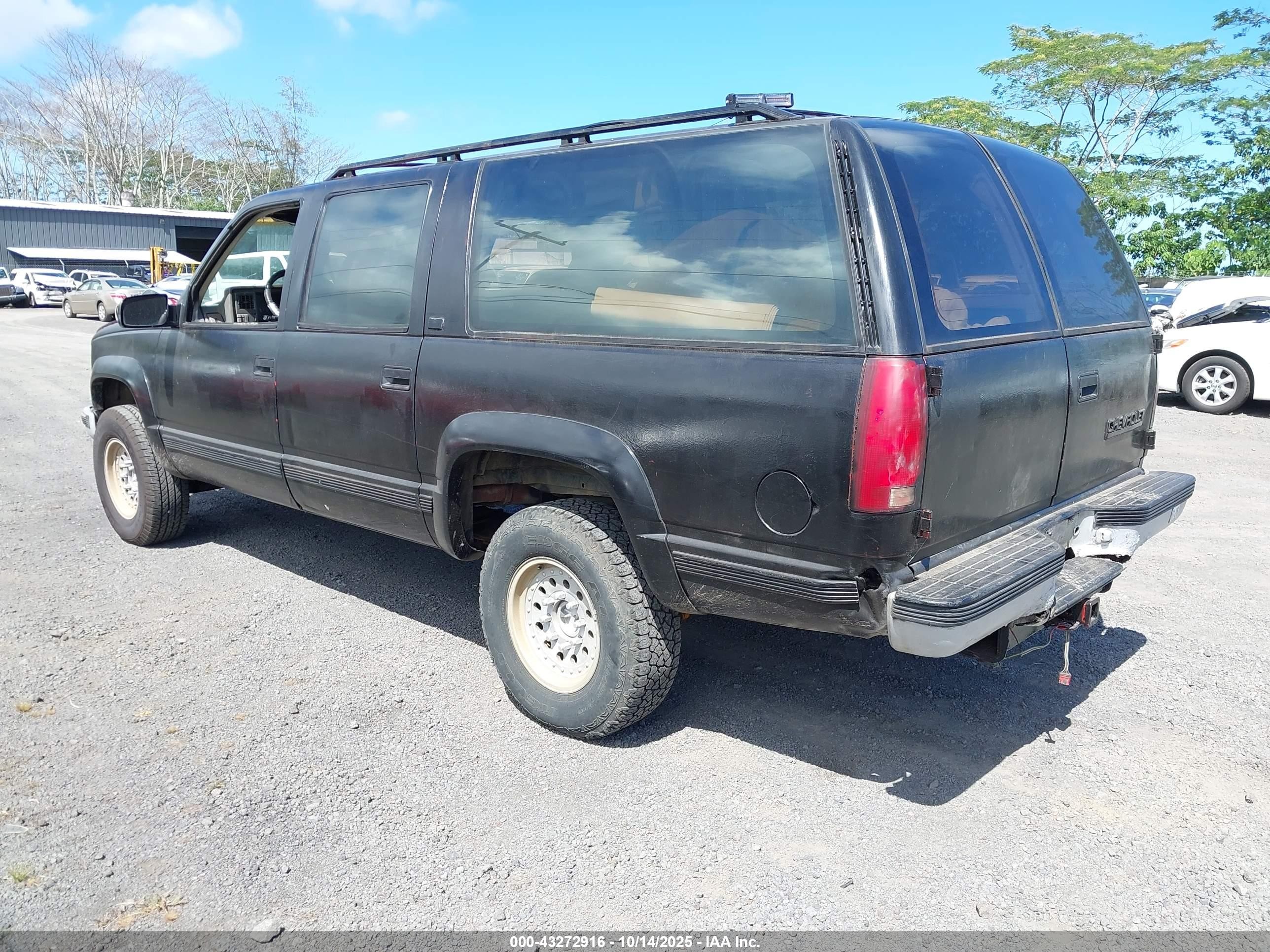 1993 Chevrolet Suburban K2500 Black vin: 1GNGK26KXPJ361650