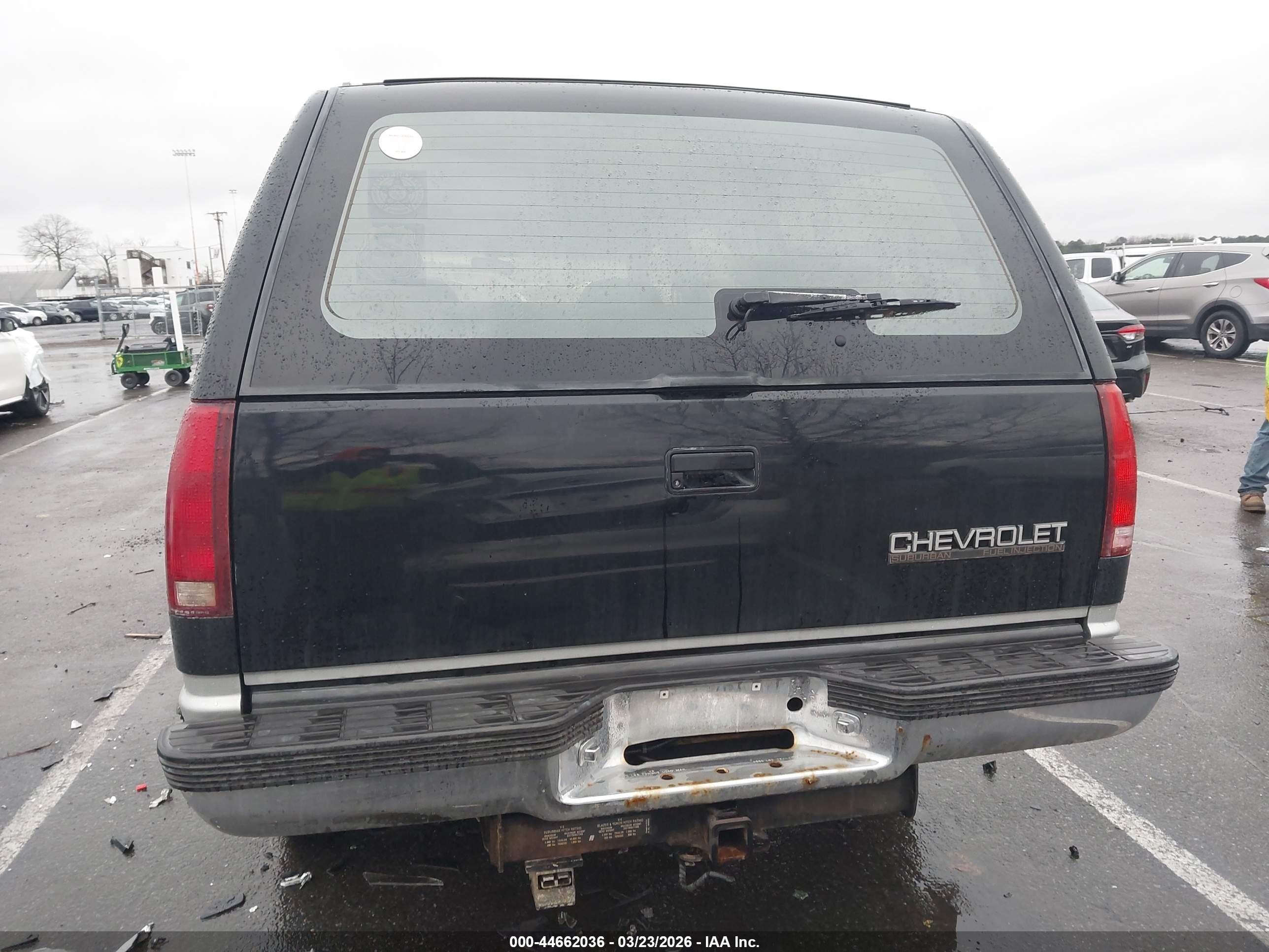 1992 Chevrolet Suburban K2500 Black vin: 1GNGK26N4NJ343314