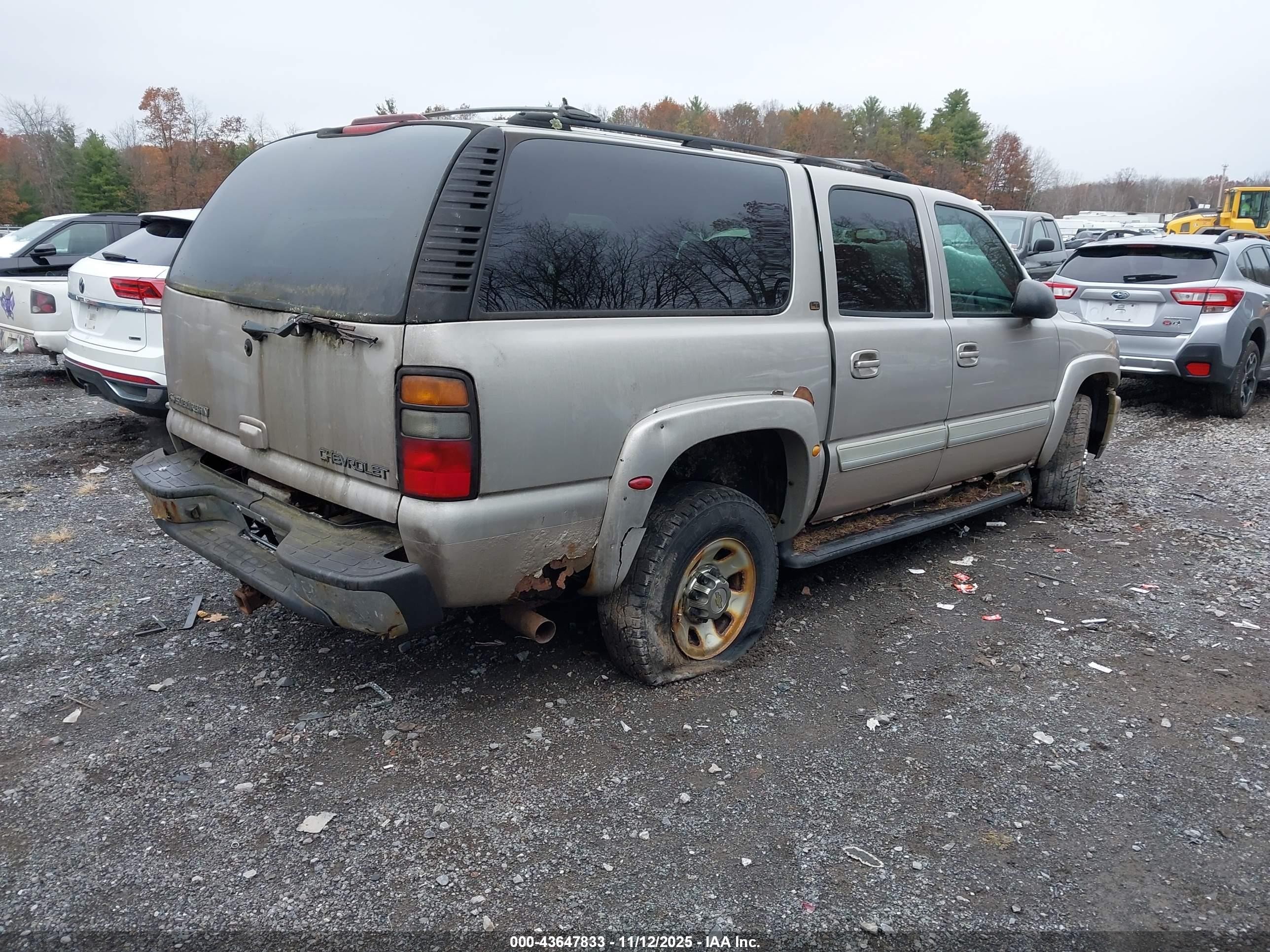2005 Chevrolet Suburban 2500 Lt Серебряный vin: 1GNGK26UX5R124706