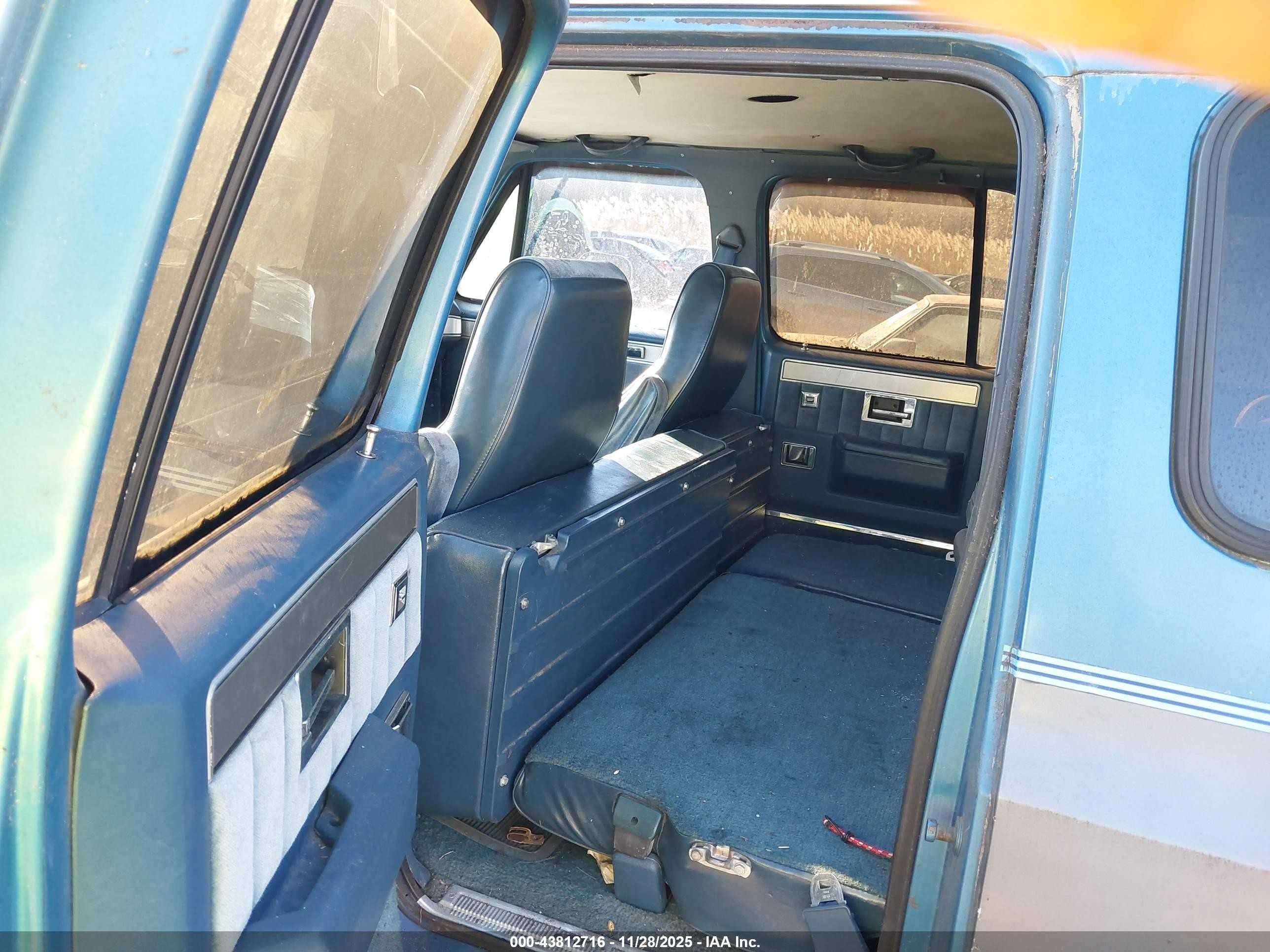 1988 Chevrolet Suburban R20 Blue vin: 1GNGR26NXJF113866