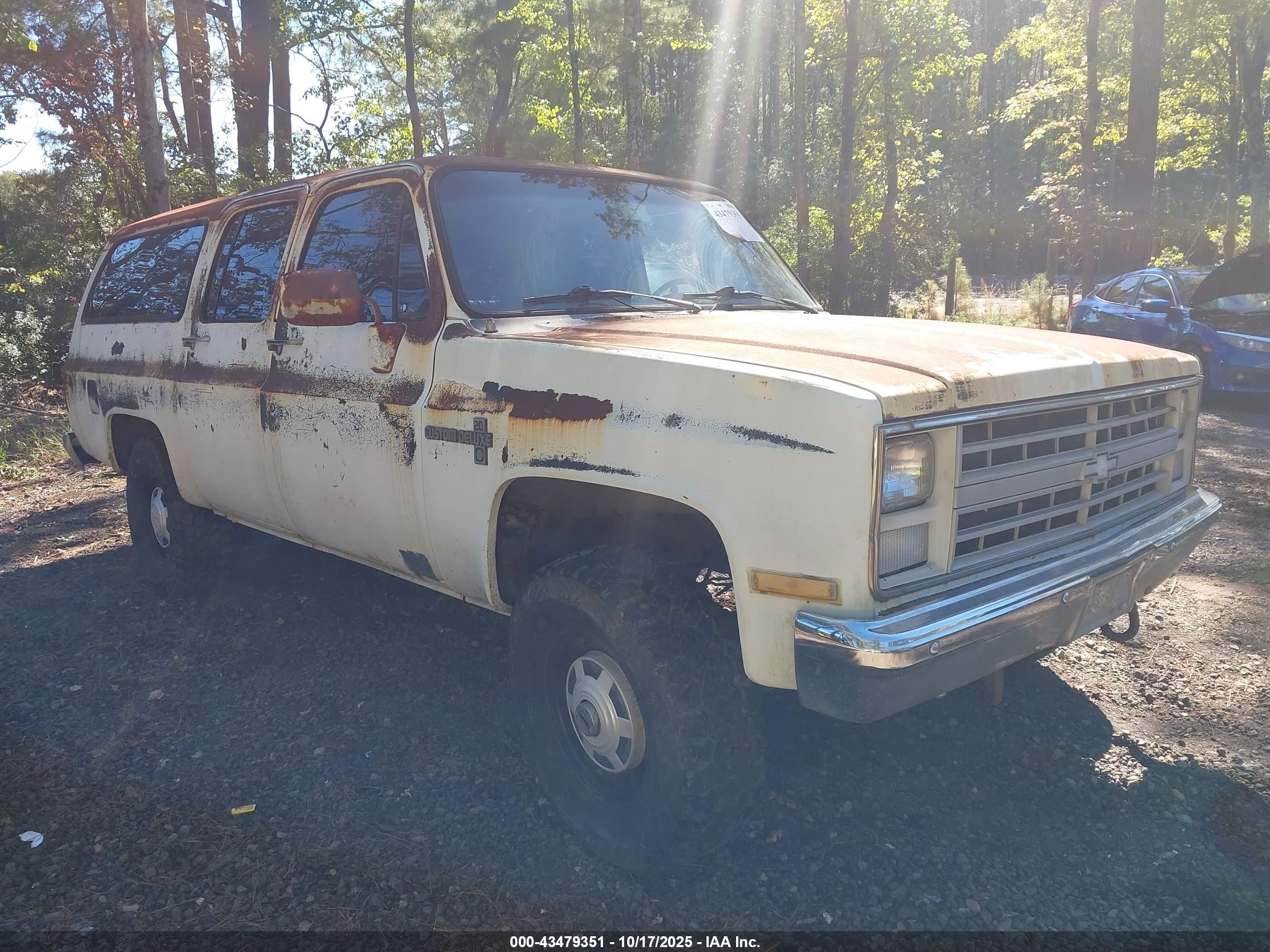 1987 Chevrolet Suburban V200 Белый vin: 1GNGV26K5HF164865