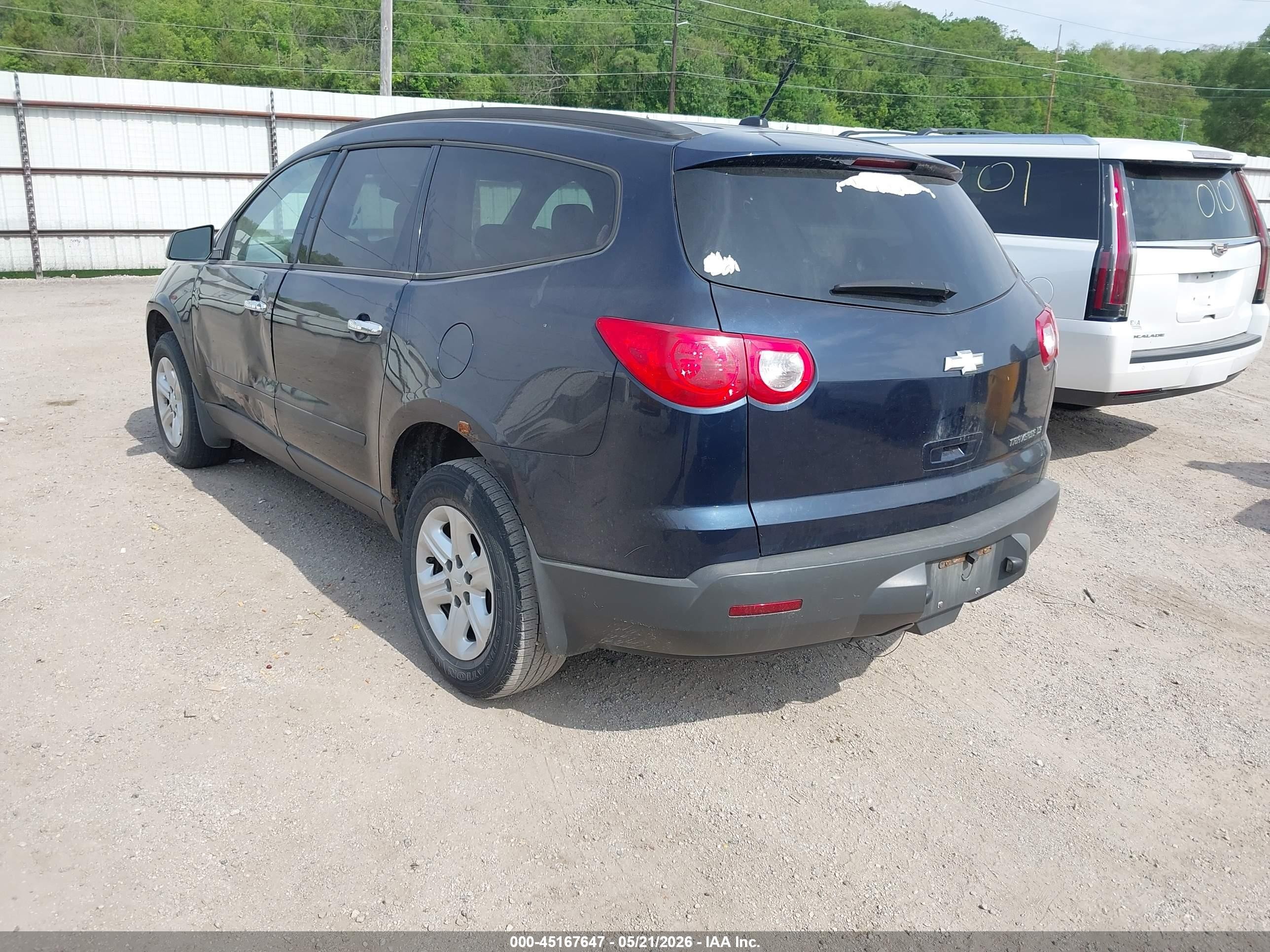 2012 Chevrolet Traverse Ls Black vin: 1GNKREED1CJ158778