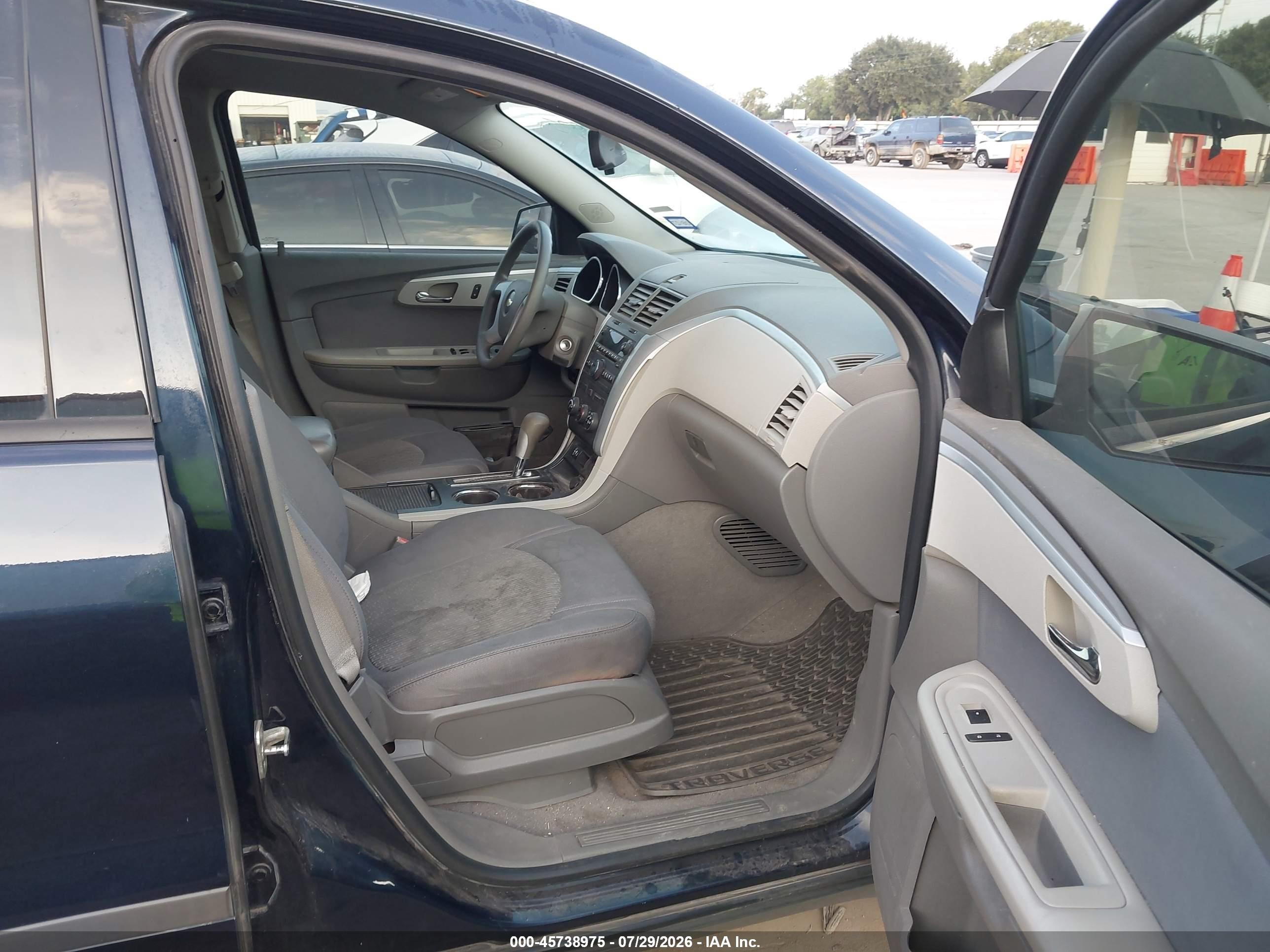2012 Chevrolet Traverse Ls Blue vin: 1GNKREED3CJ336965
