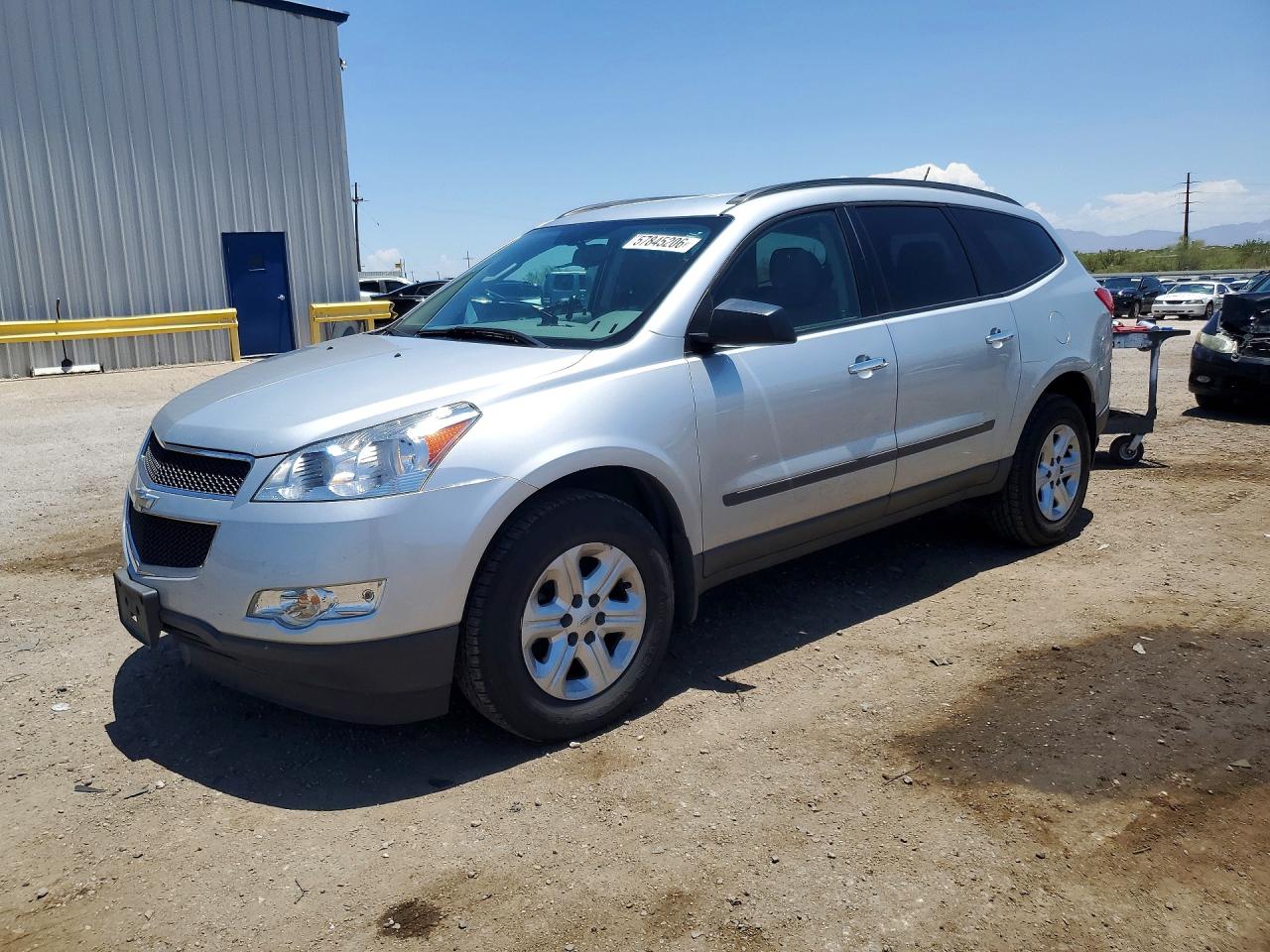 2012 Chevrolet Traverse Ls Silver vin: 1GNKREED8CJ129763