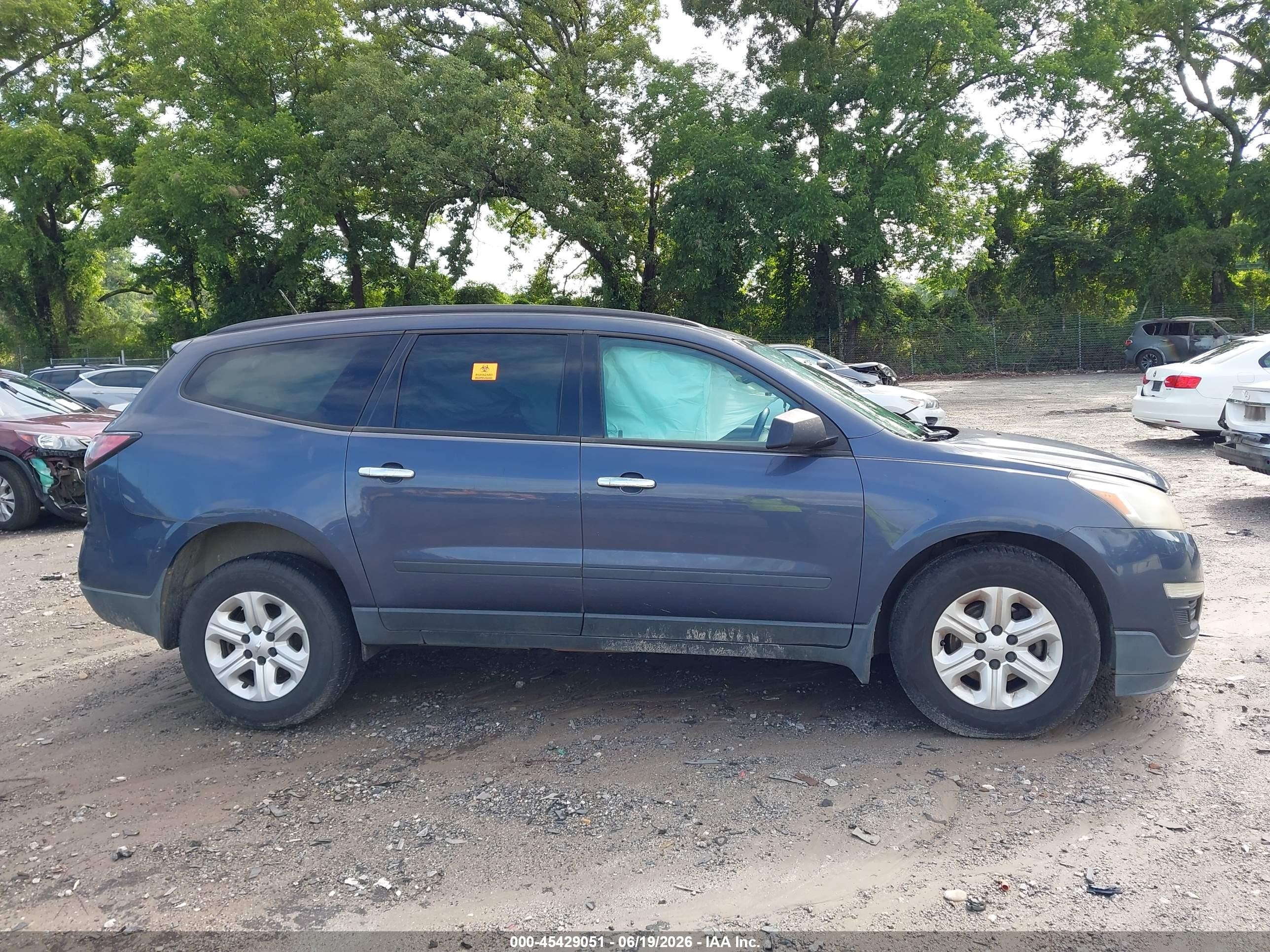 2013 Chevrolet Traverse Ls Синий vin: 1GNKRFED0DJ227693
