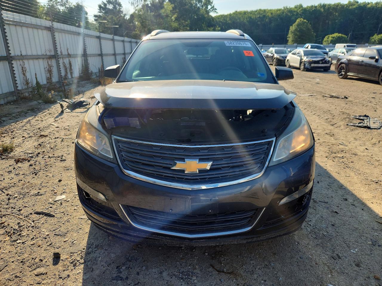 2015 Chevrolet Traverse Ls Gray vin: 1GNKRFED0FJ387463