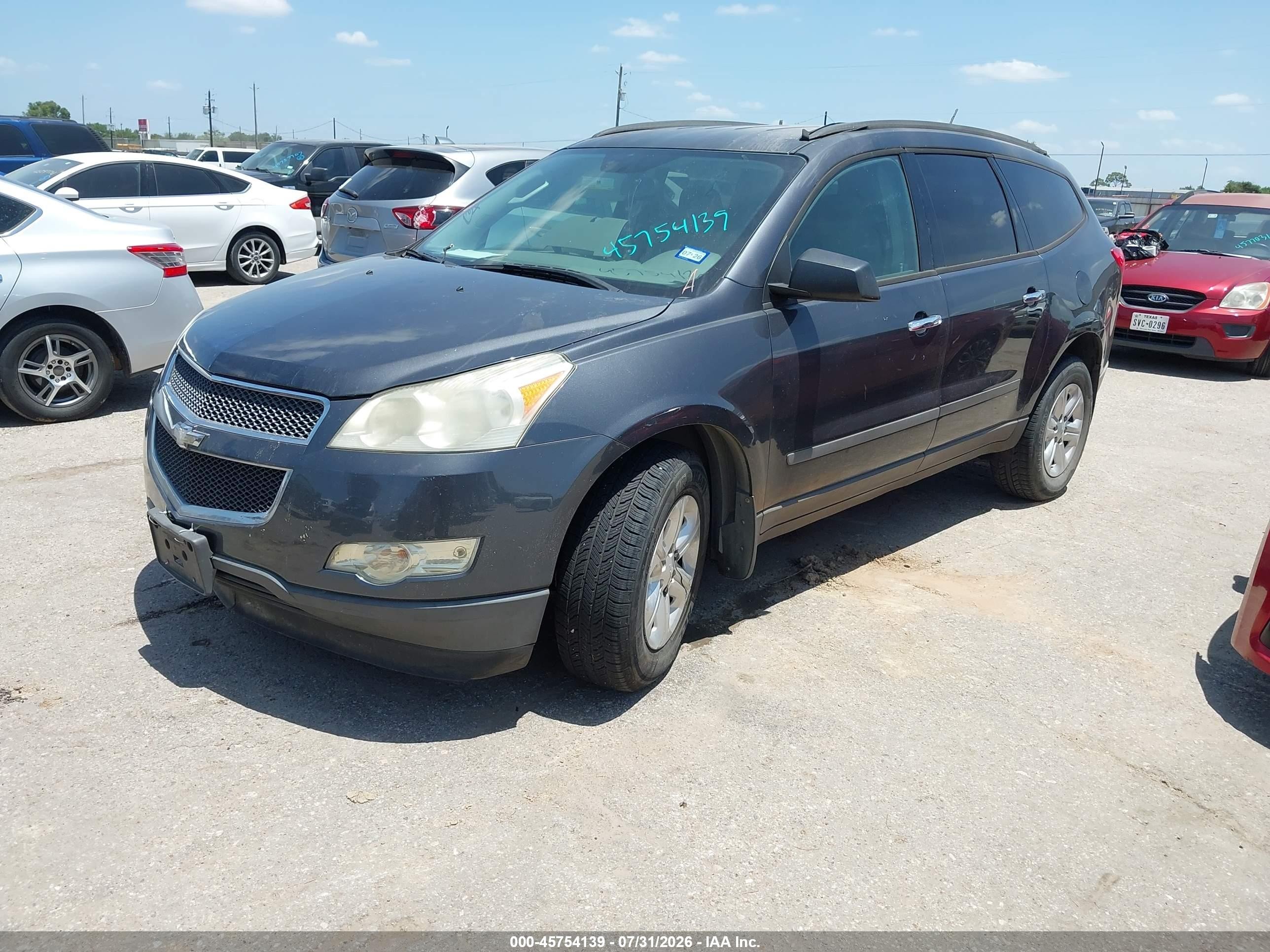 2012 Chevrolet Traverse Ls Черный vin: 1GNKRFED1CJ359666