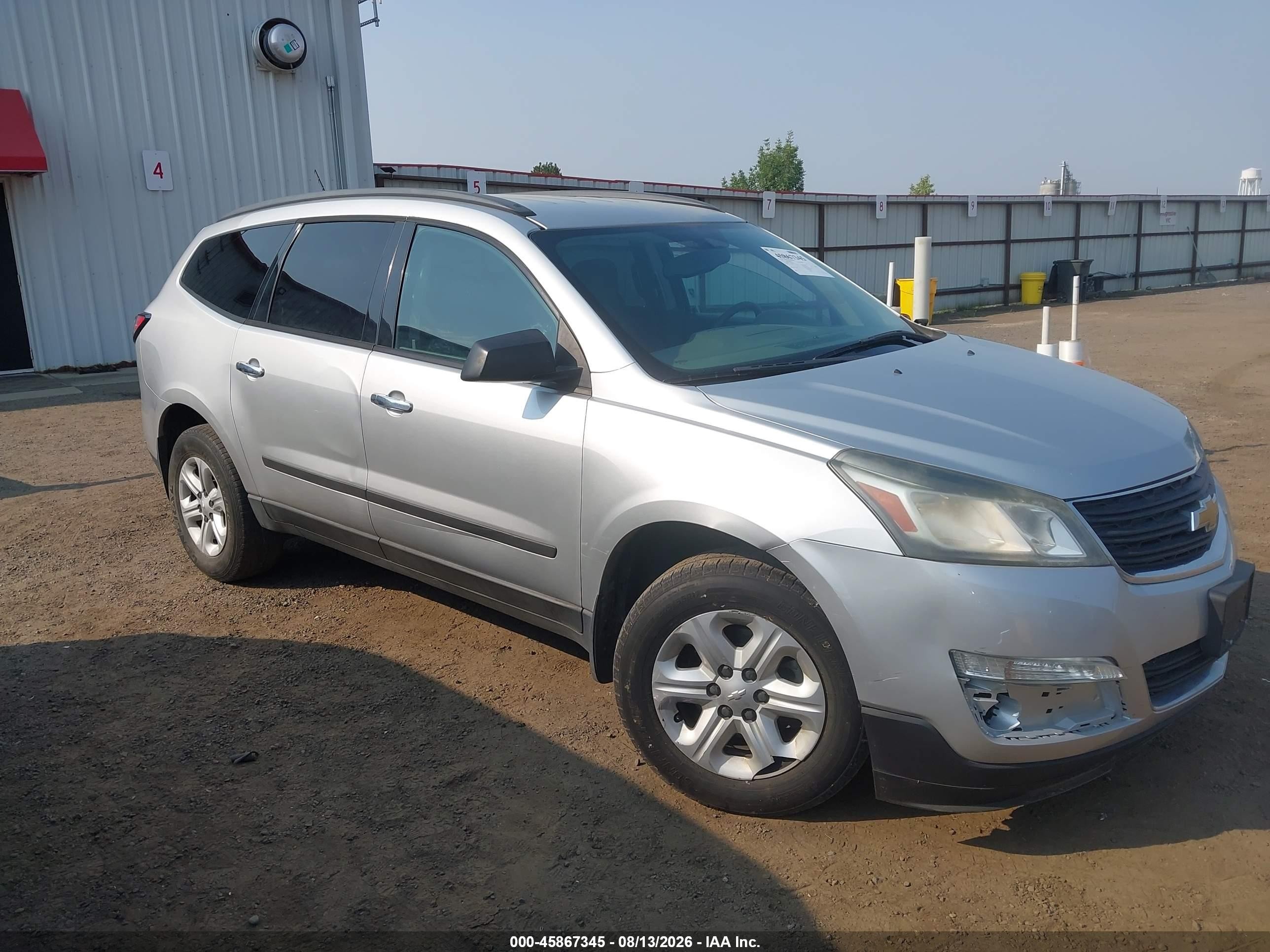 2015 Chevrolet Traverse Ls Gray vin: 1GNKRFED1FJ335436