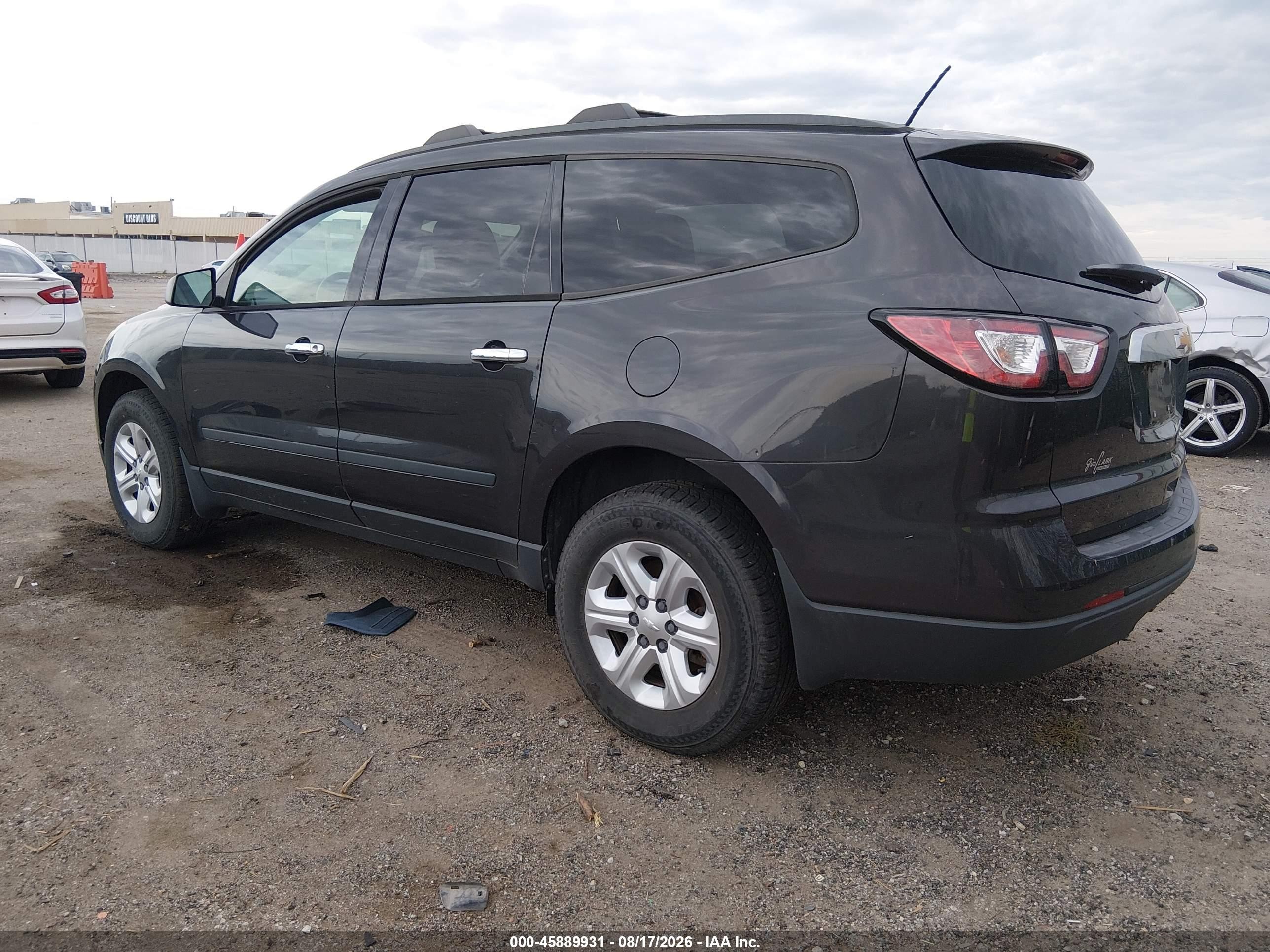 2015 Chevrolet Traverse Ls Black vin: 1GNKRFED5FJ248199