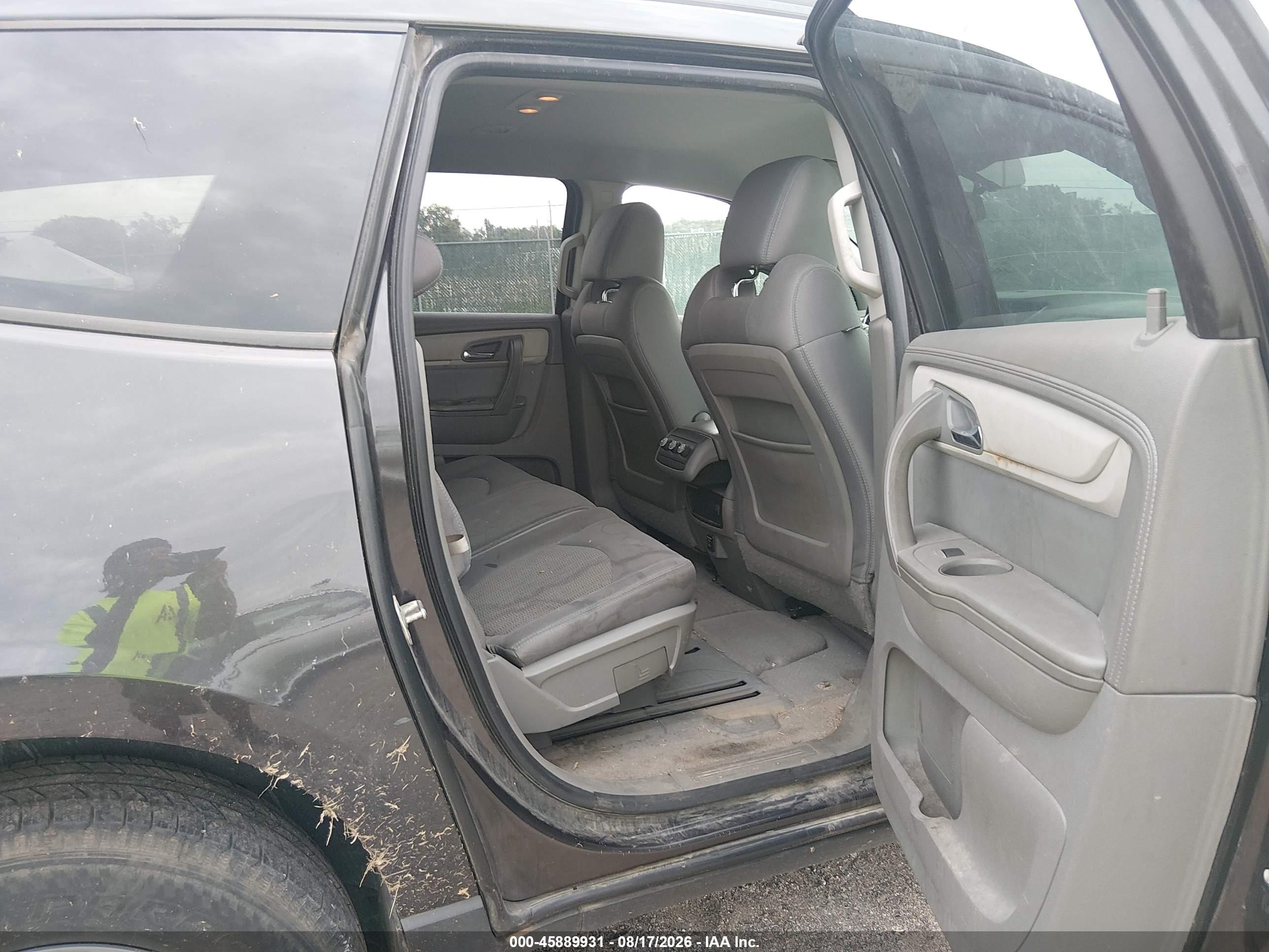 2015 Chevrolet Traverse Ls Black vin: 1GNKRFED5FJ248199