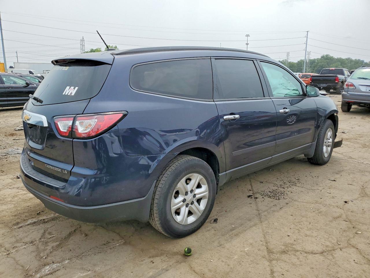 2015 Chevrolet Traverse Ls Blue vin: 1GNKRFED5FJ351784