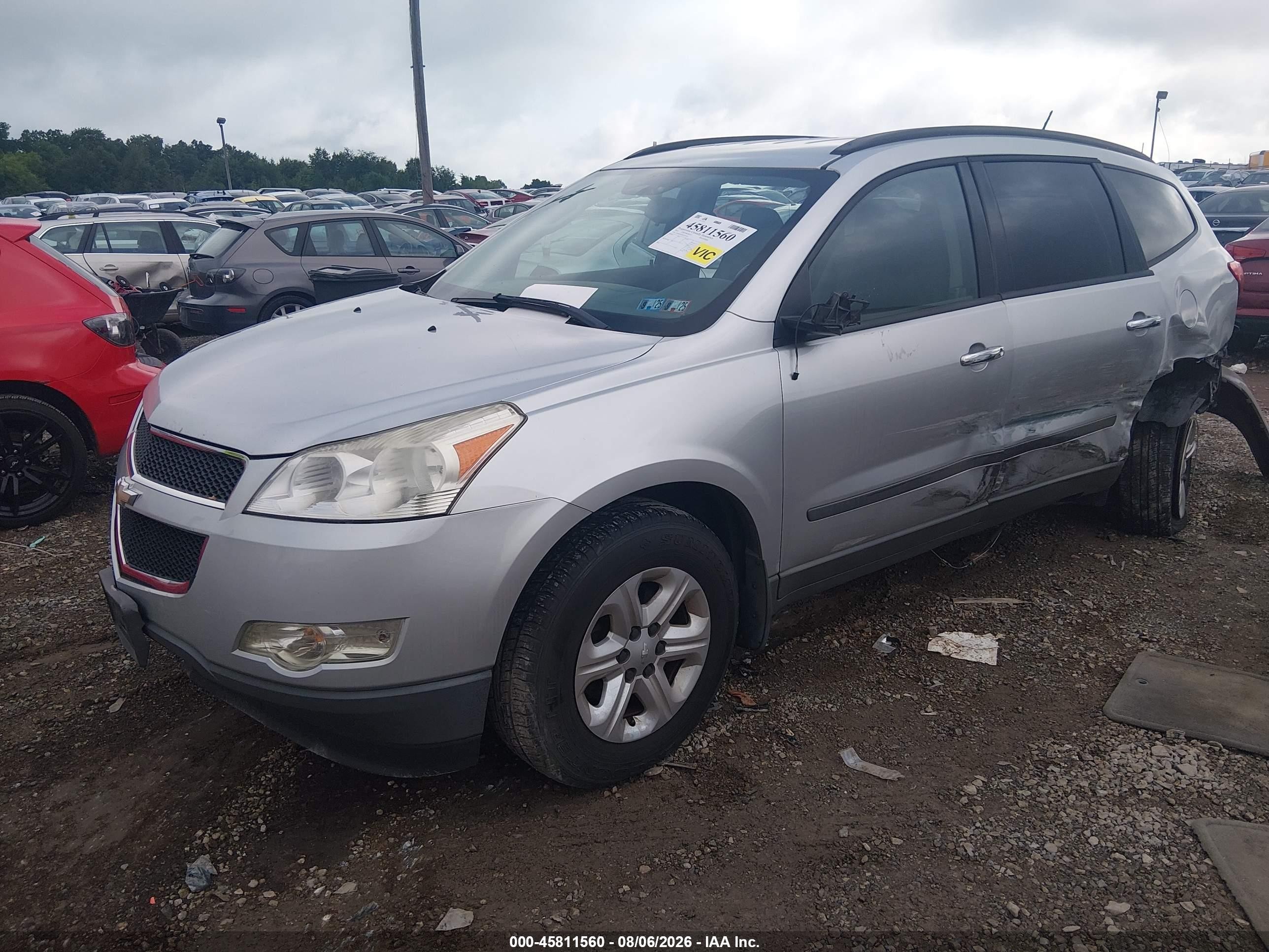 2012 Chevrolet Traverse Ls Gray vin: 1GNKRFED8CJ223714
