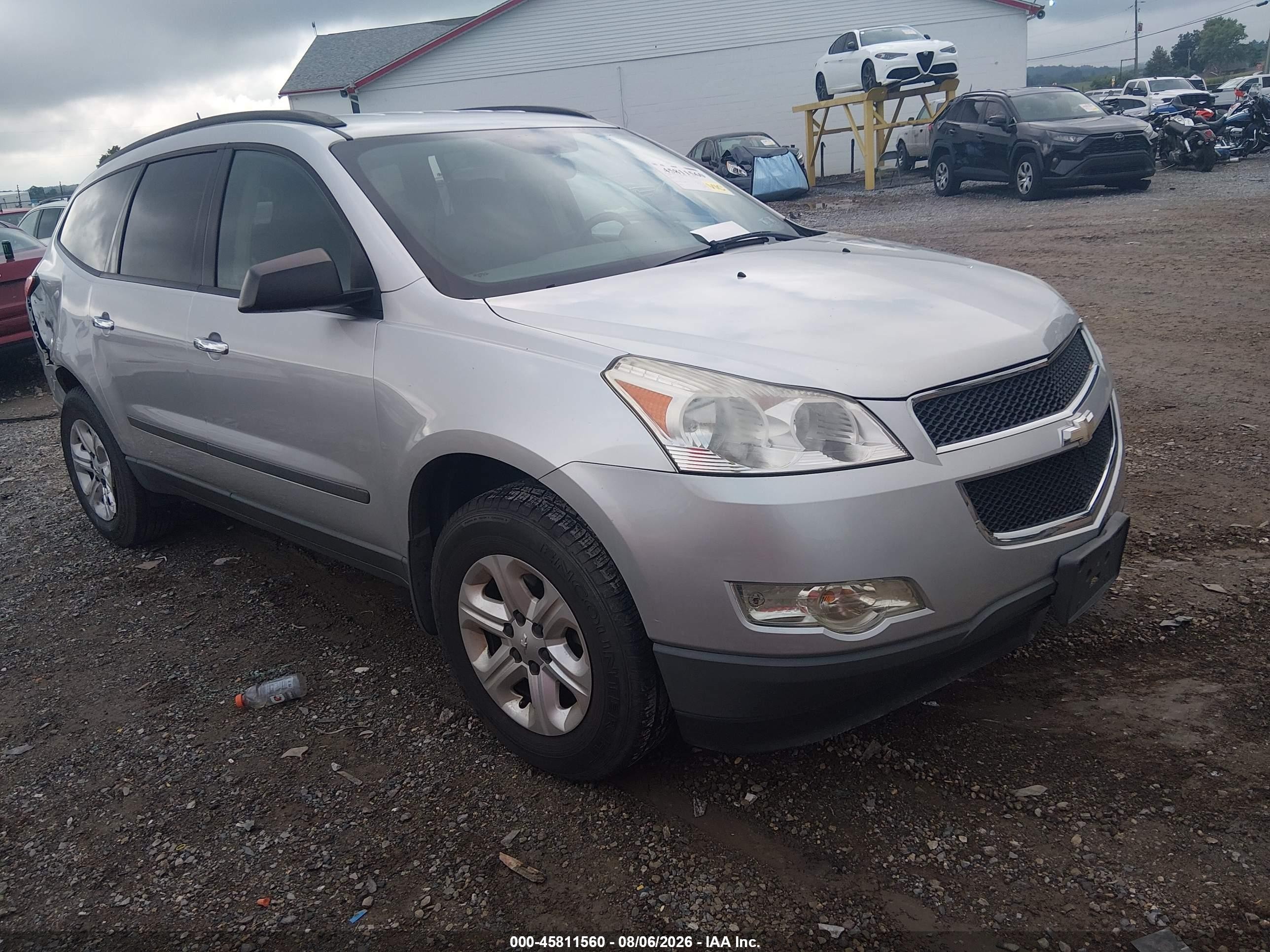 2012 Chevrolet Traverse Ls Gray vin: 1GNKRFED8CJ223714