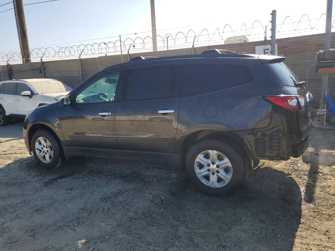 2015 Chevrolet Traverse Ls Charcoal vin: 1GNKRFED8FJ133824