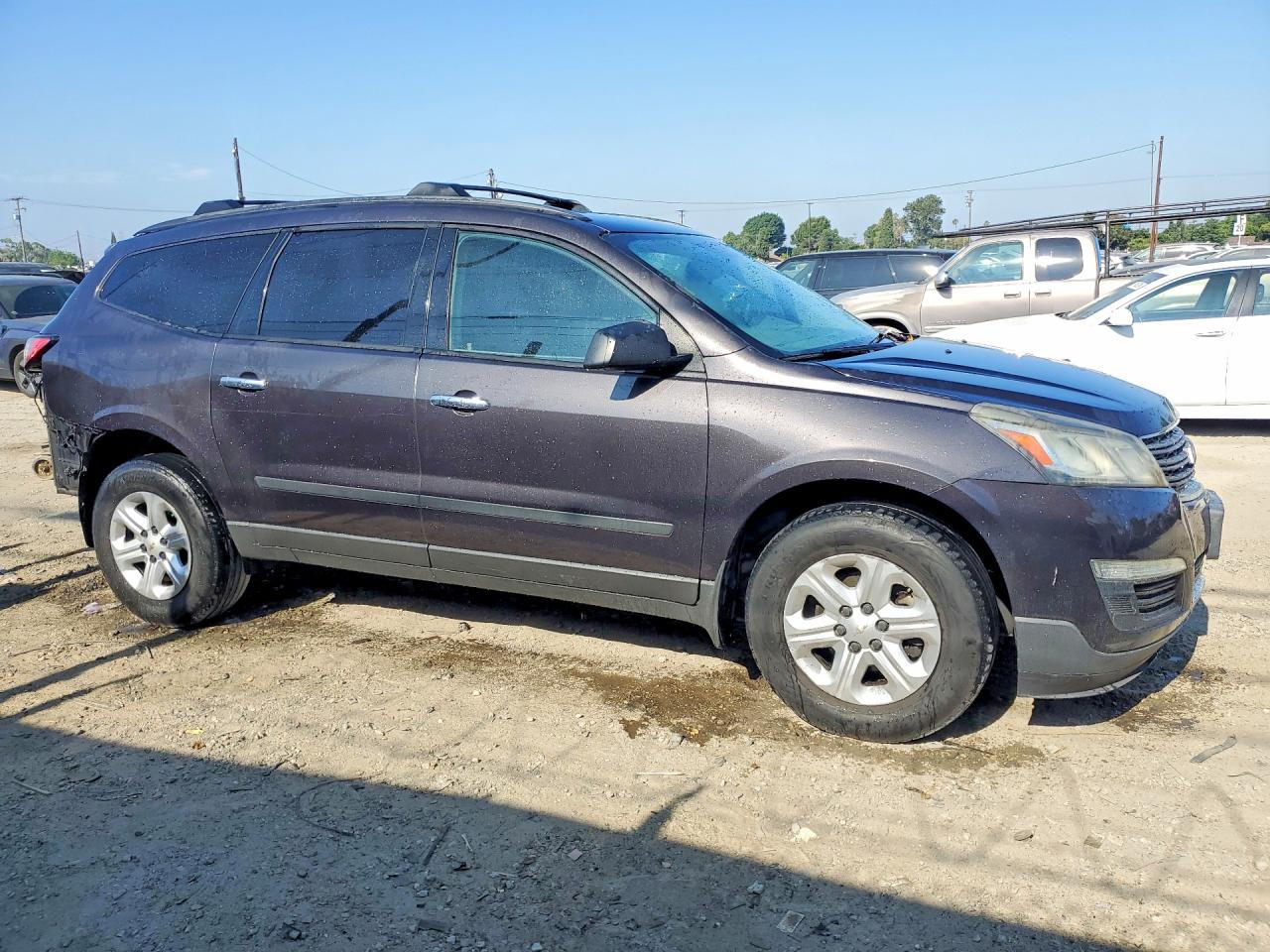 2015 Chevrolet Traverse Ls Charcoal vin: 1GNKRFED8FJ133824