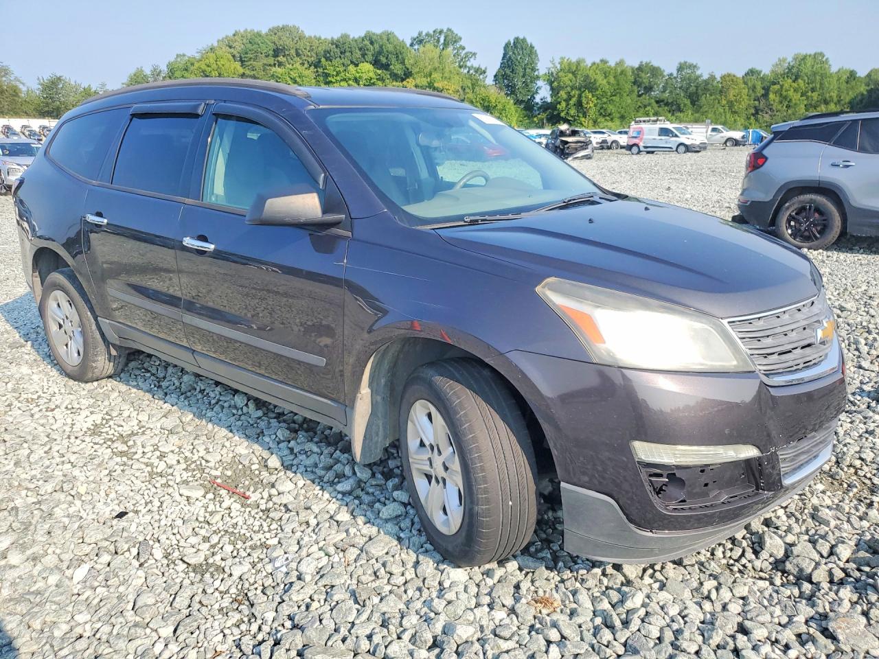 2013 Chevrolet Traverse Ls Gray vin: 1GNKRFED9DJ217860
