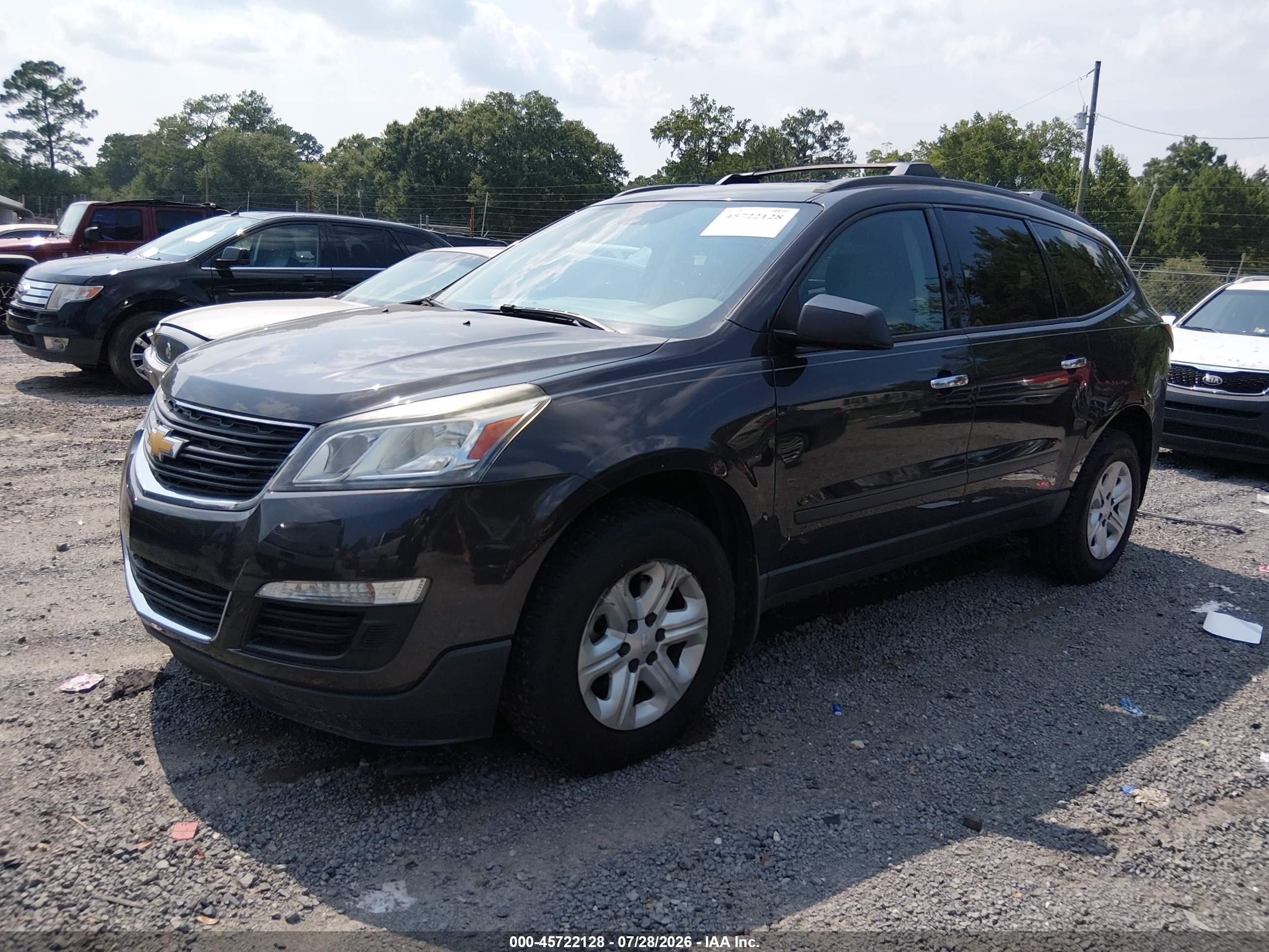 2015 Chevrolet Traverse Ls Dark Brown vin: 1GNKRFED9FJ376591