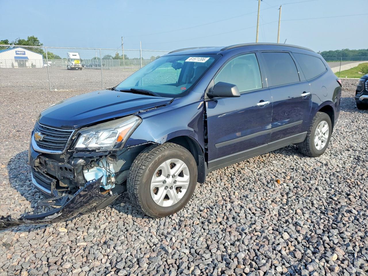 2015 Chevrolet Traverse Ls Blue vin: 1GNKRFKD1FJ213633