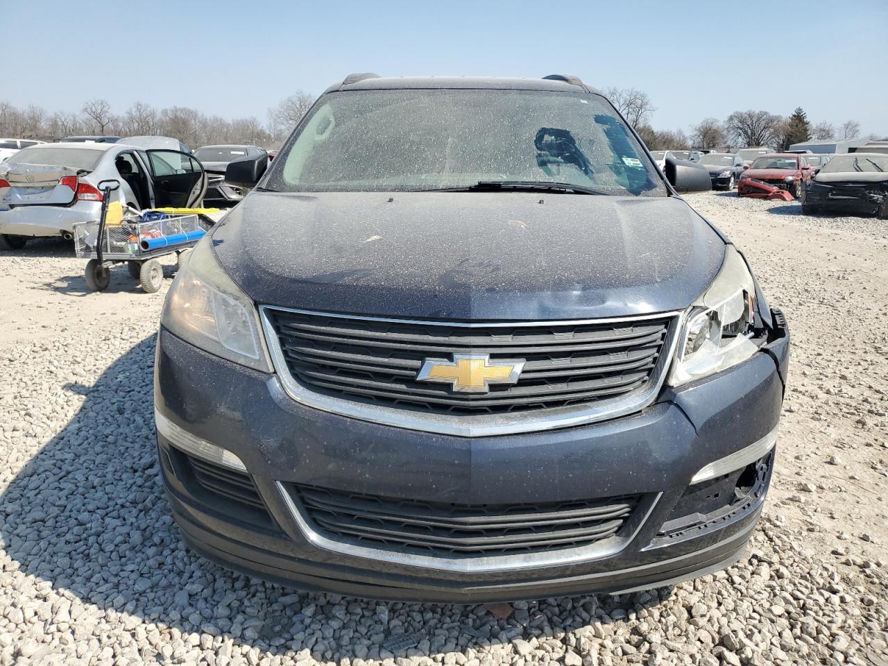 2015 Chevrolet Traverse Ls Синий vin: 1GNKRFKD1FJ313831