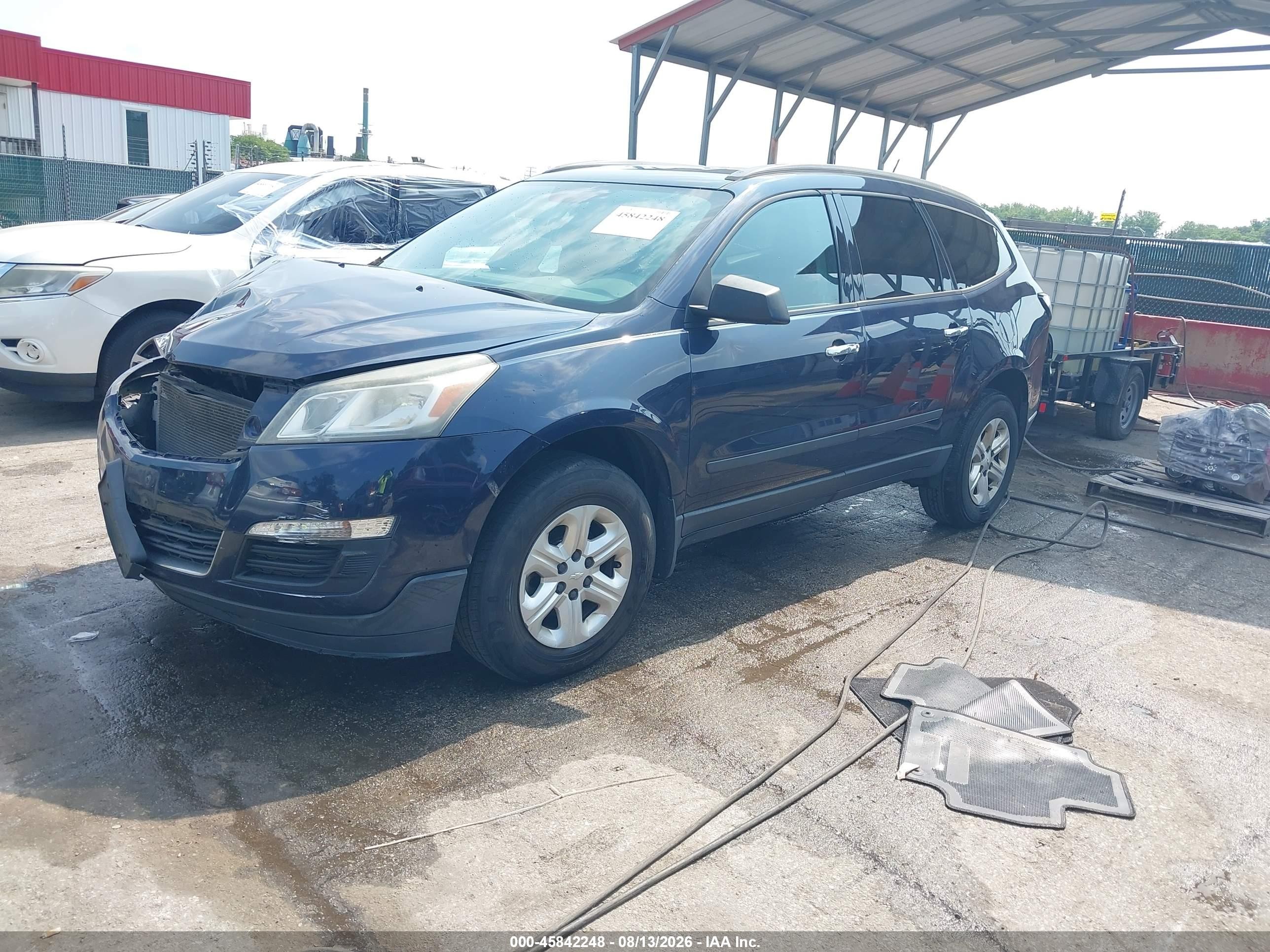2015 Chevrolet Traverse Ls Dark Blue vin: 1GNKRFKD2FJ185356