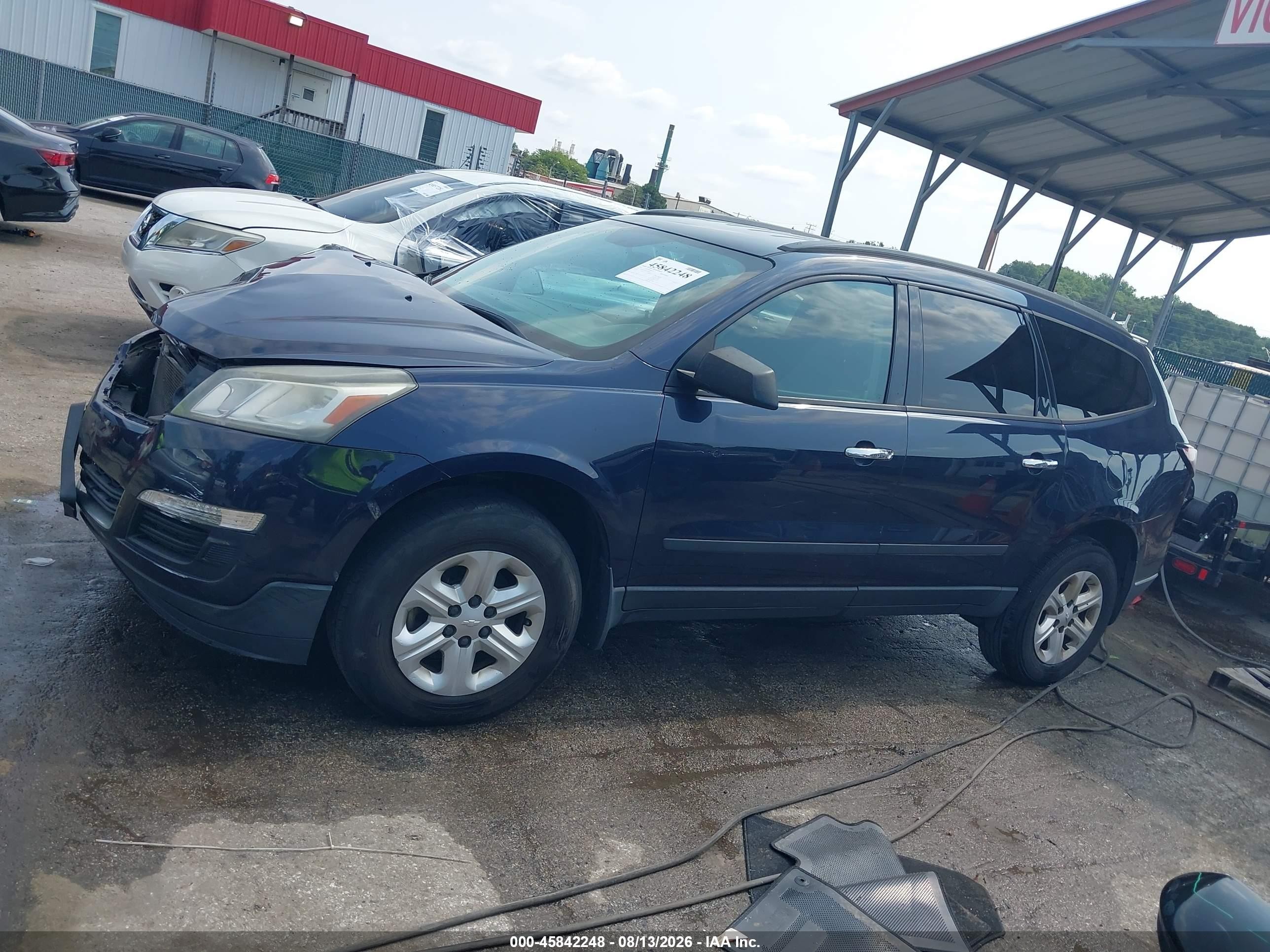 2015 Chevrolet Traverse Ls Dark Blue vin: 1GNKRFKD2FJ185356