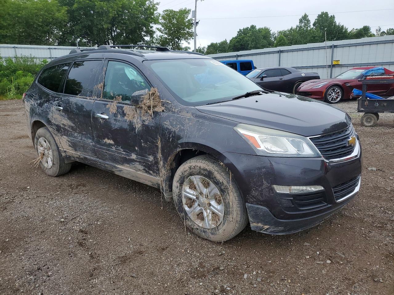 2014 Chevrolet Traverse Ls Black vin: 1GNKRFKD5EJ104591