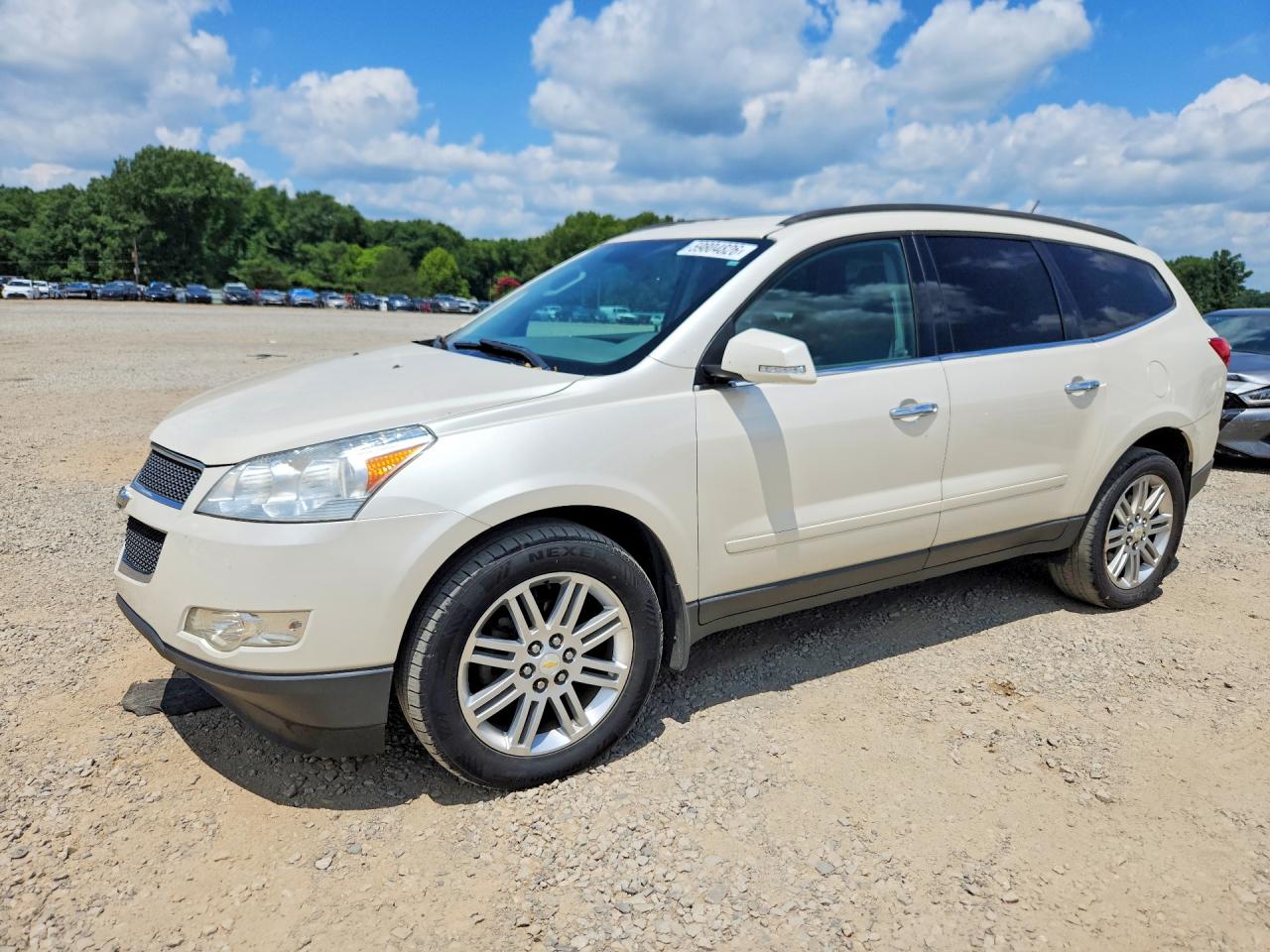 2011 Chevrolet Traverse Lt White vin: 1GNKRGED0BJ258641