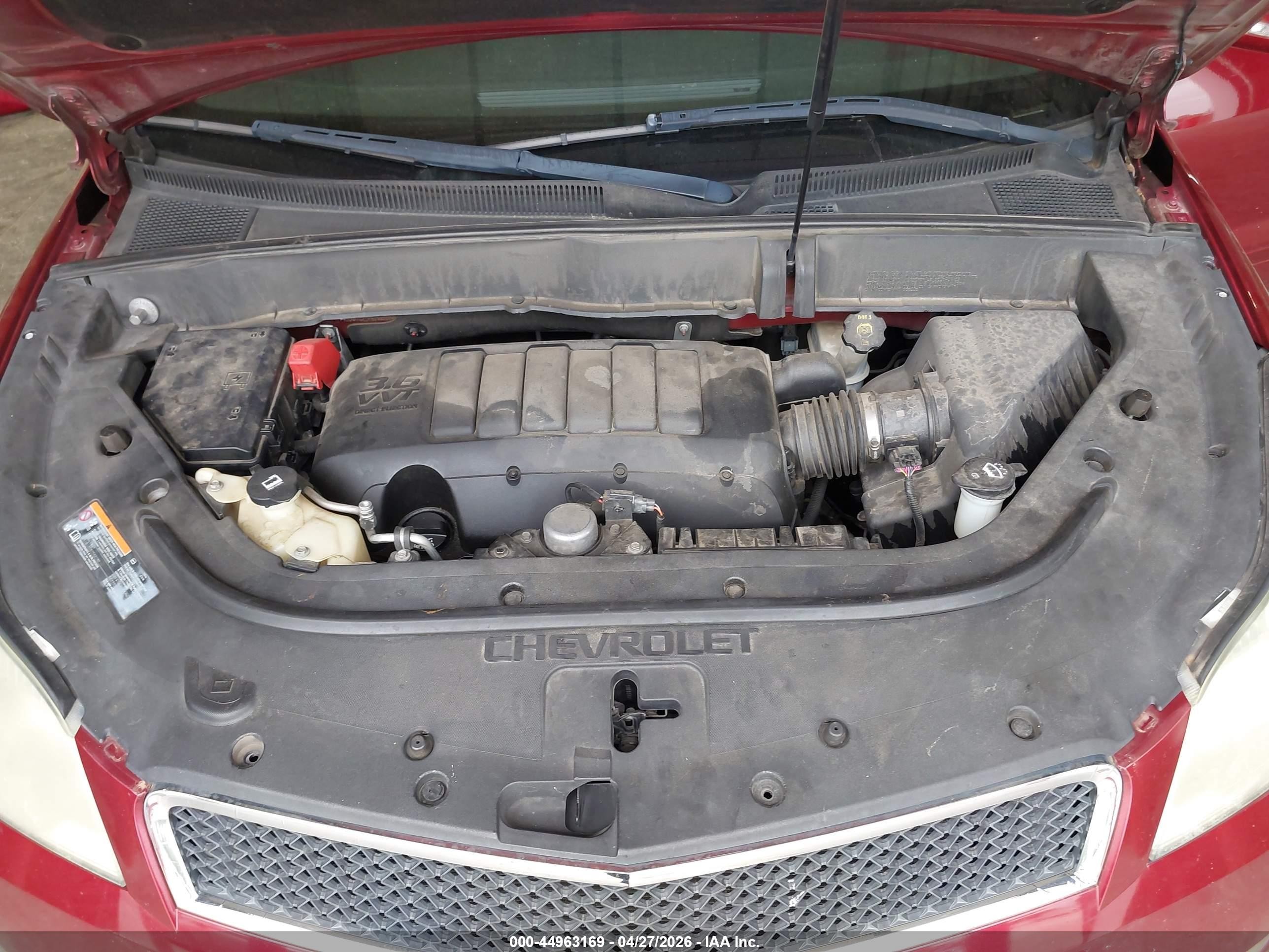2011 Chevrolet Traverse 1lt Red vin: 1GNKRGED1BJ332004