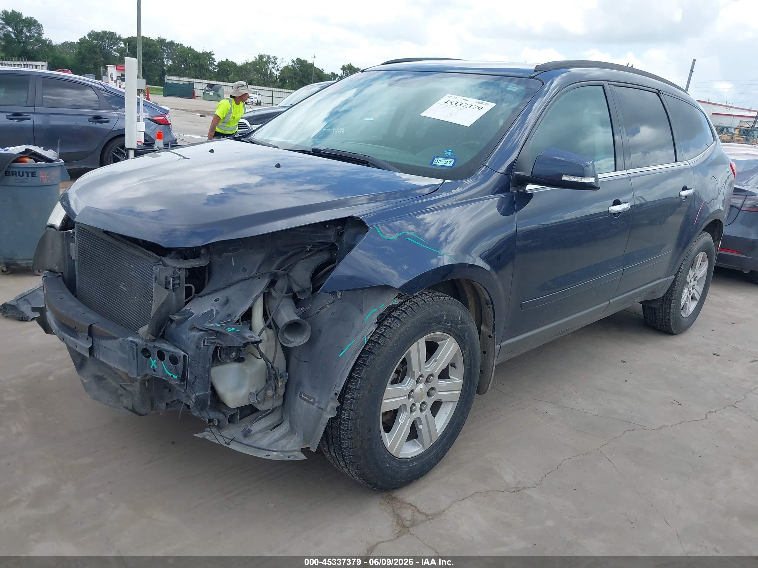 2011 Chevrolet Traverse 1lt Dark Blue vin: 1GNKRGED2BJ172523
