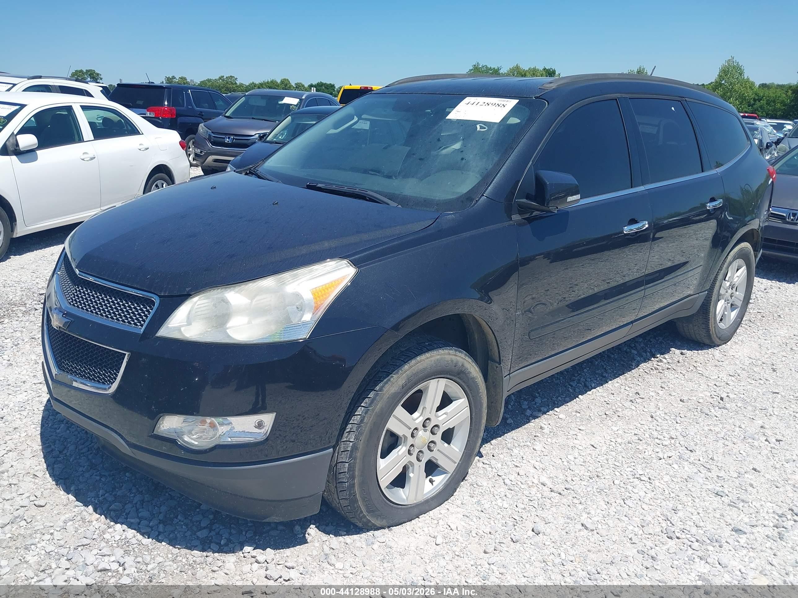 2011 Chevrolet Traverse 1lt Black vin: 1GNKRGED2BJ216357