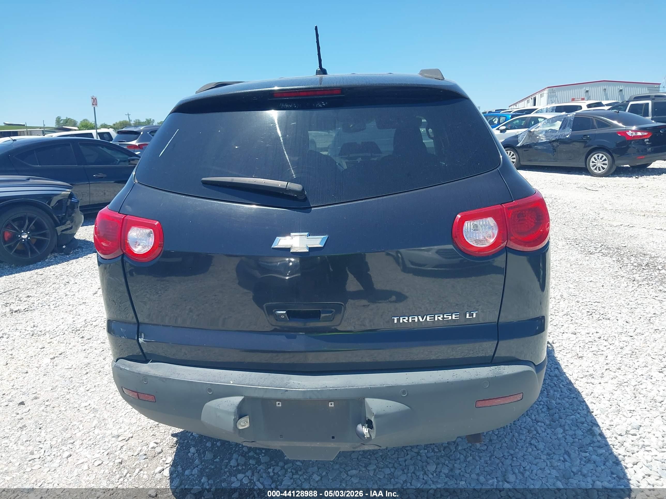 2011 Chevrolet Traverse 1lt Black vin: 1GNKRGED2BJ216357