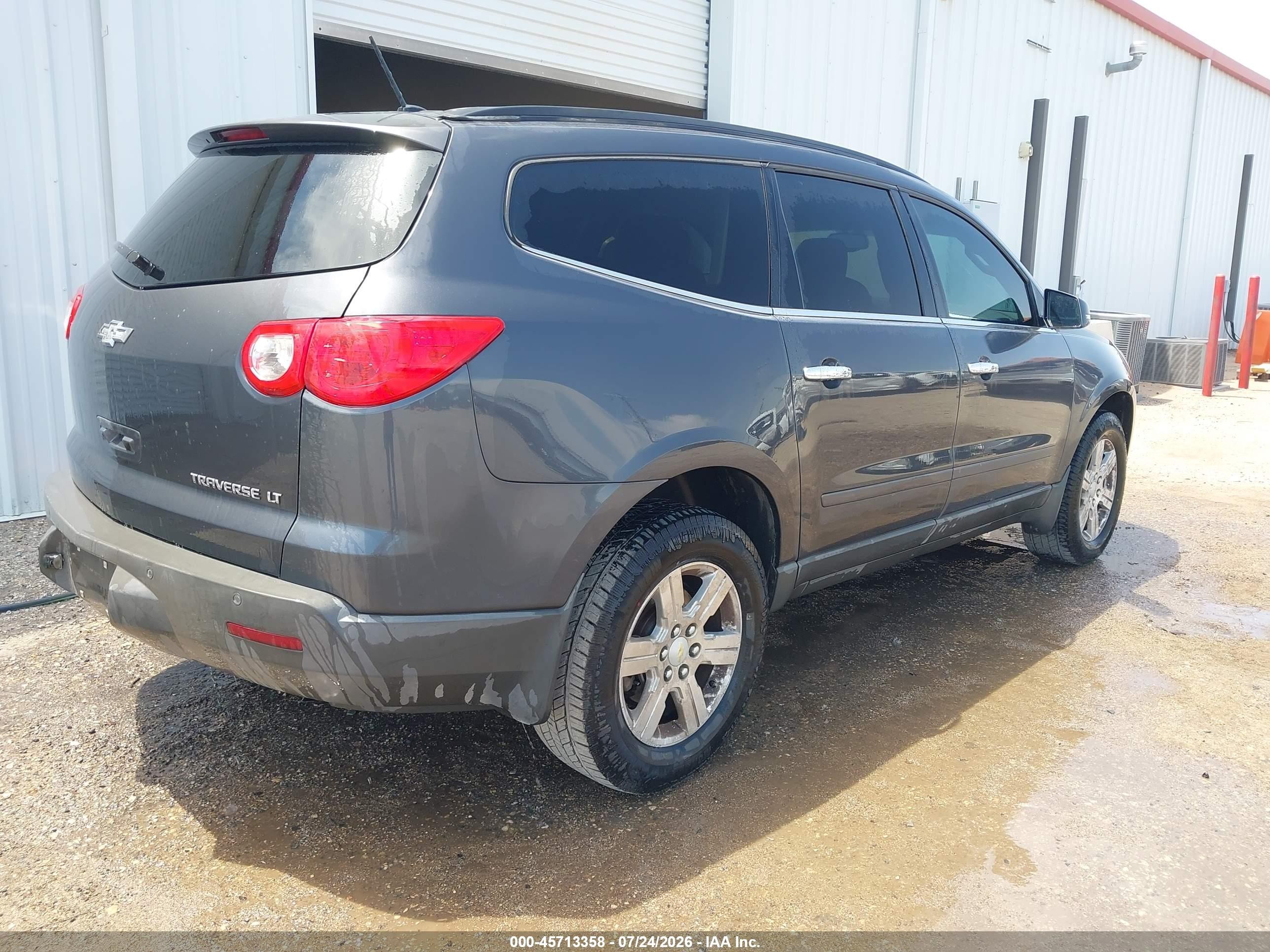 2012 Chevrolet Traverse 1lt Black vin: 1GNKRGED2CJ372089