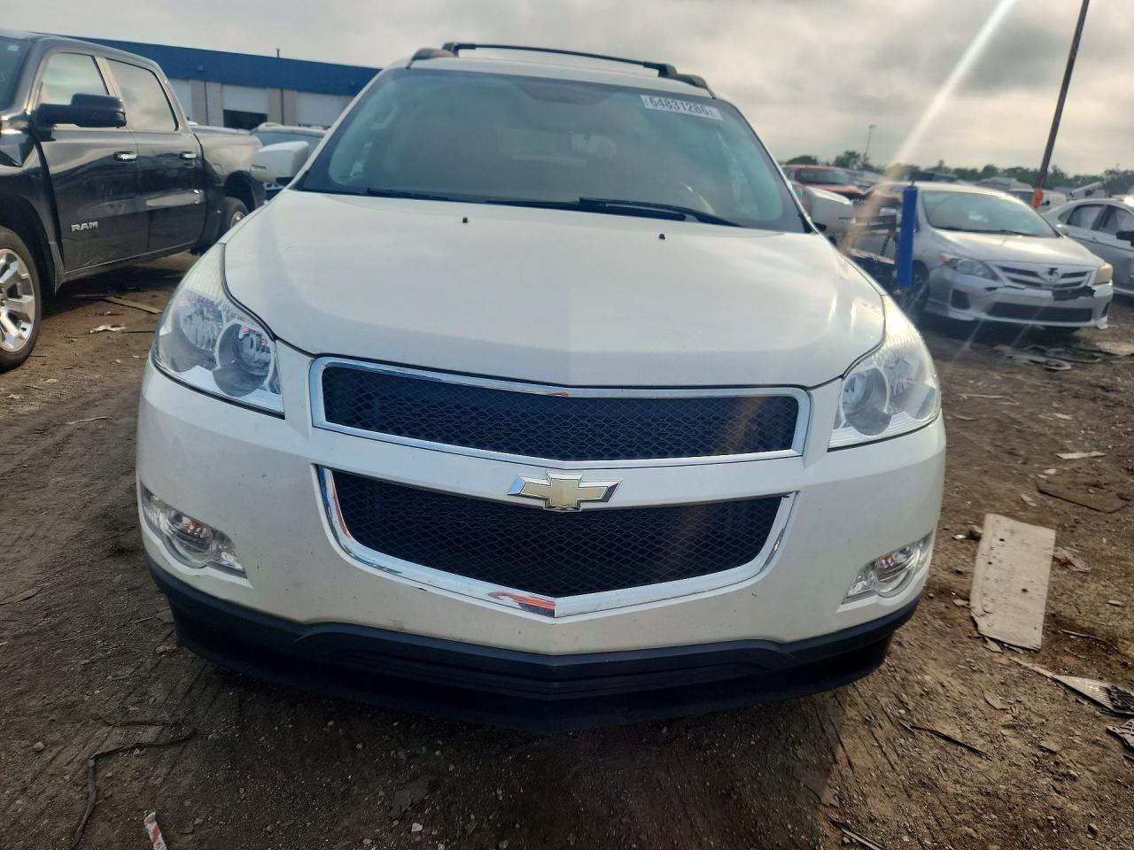 2012 Chevrolet Traverse Lt White vin: 1GNKRGED3CJ127625