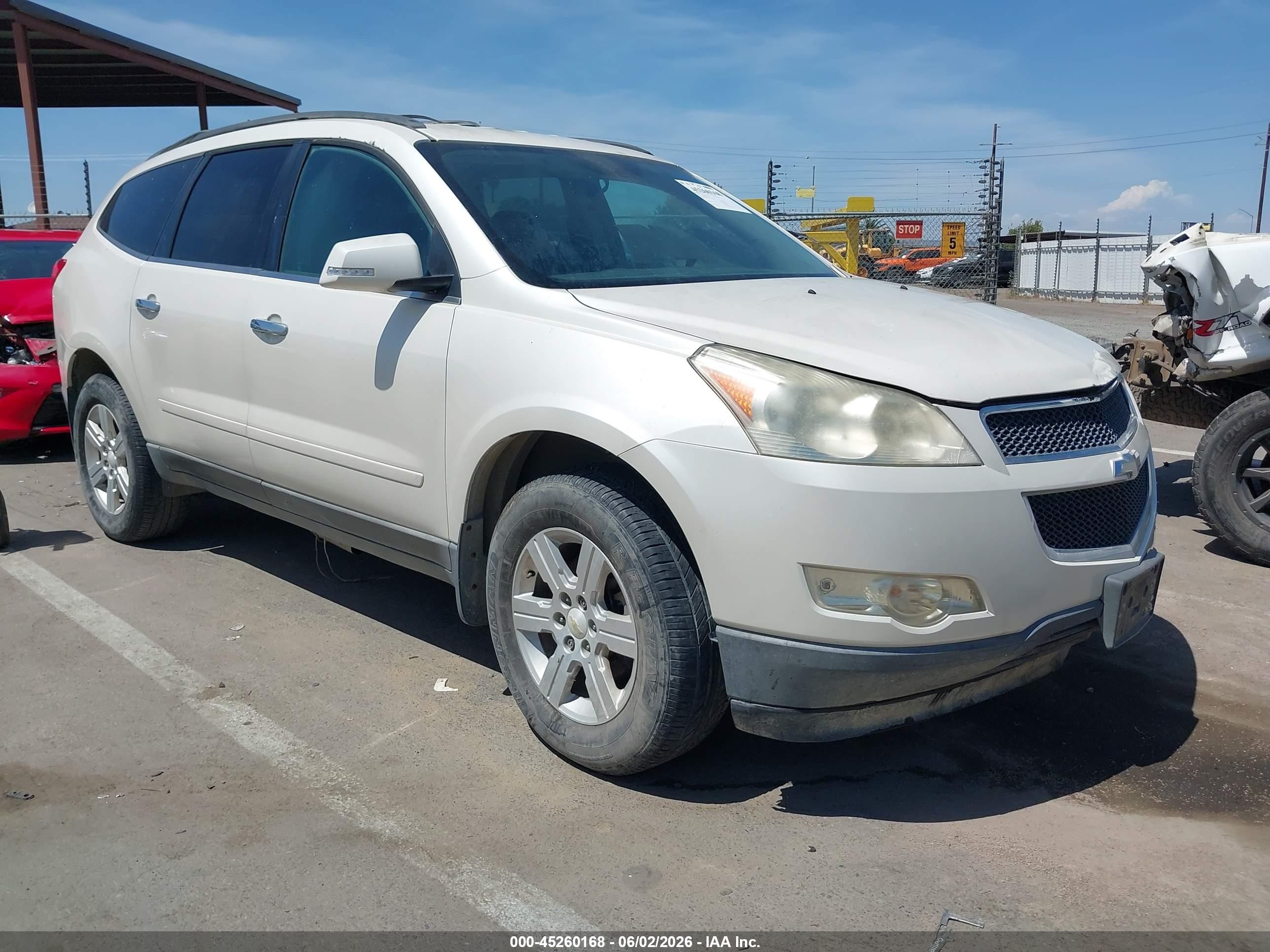 2012 Chevrolet Traverse 1lt Белый vin: 1GNKRGED3CJ131884