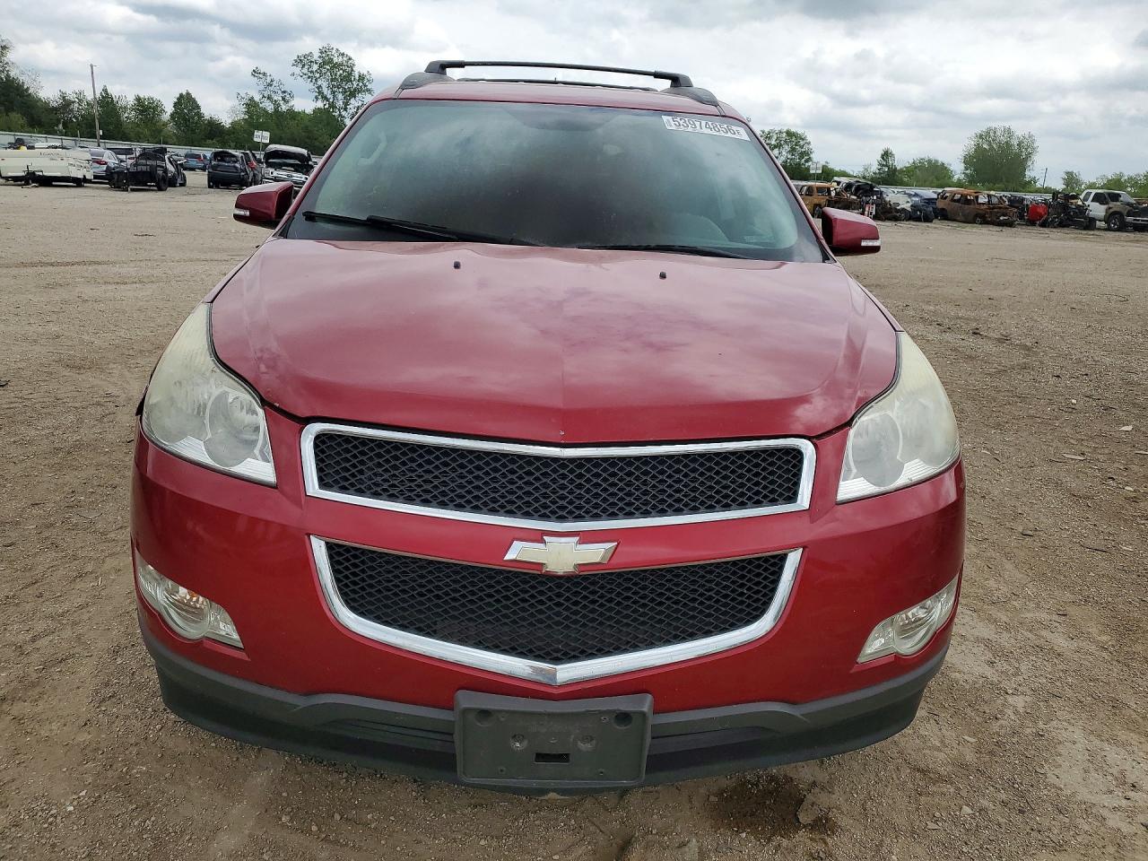 2012 Chevrolet Traverse Lt Red vin: 1GNKRGED4CJ214501
