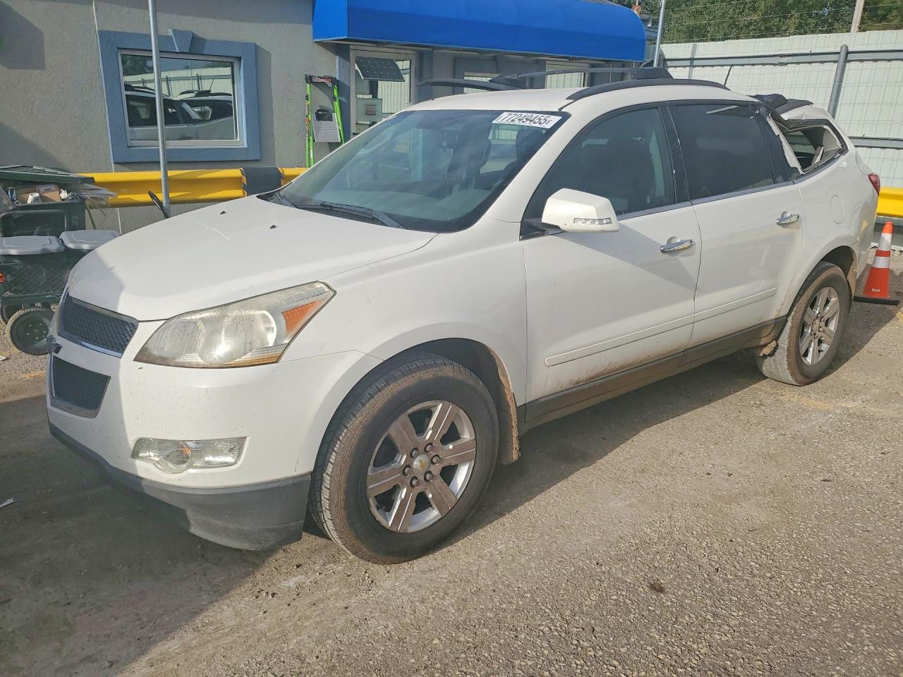 2012 Chevrolet Traverse Lt White vin: 1GNKRGED5CJ398847
