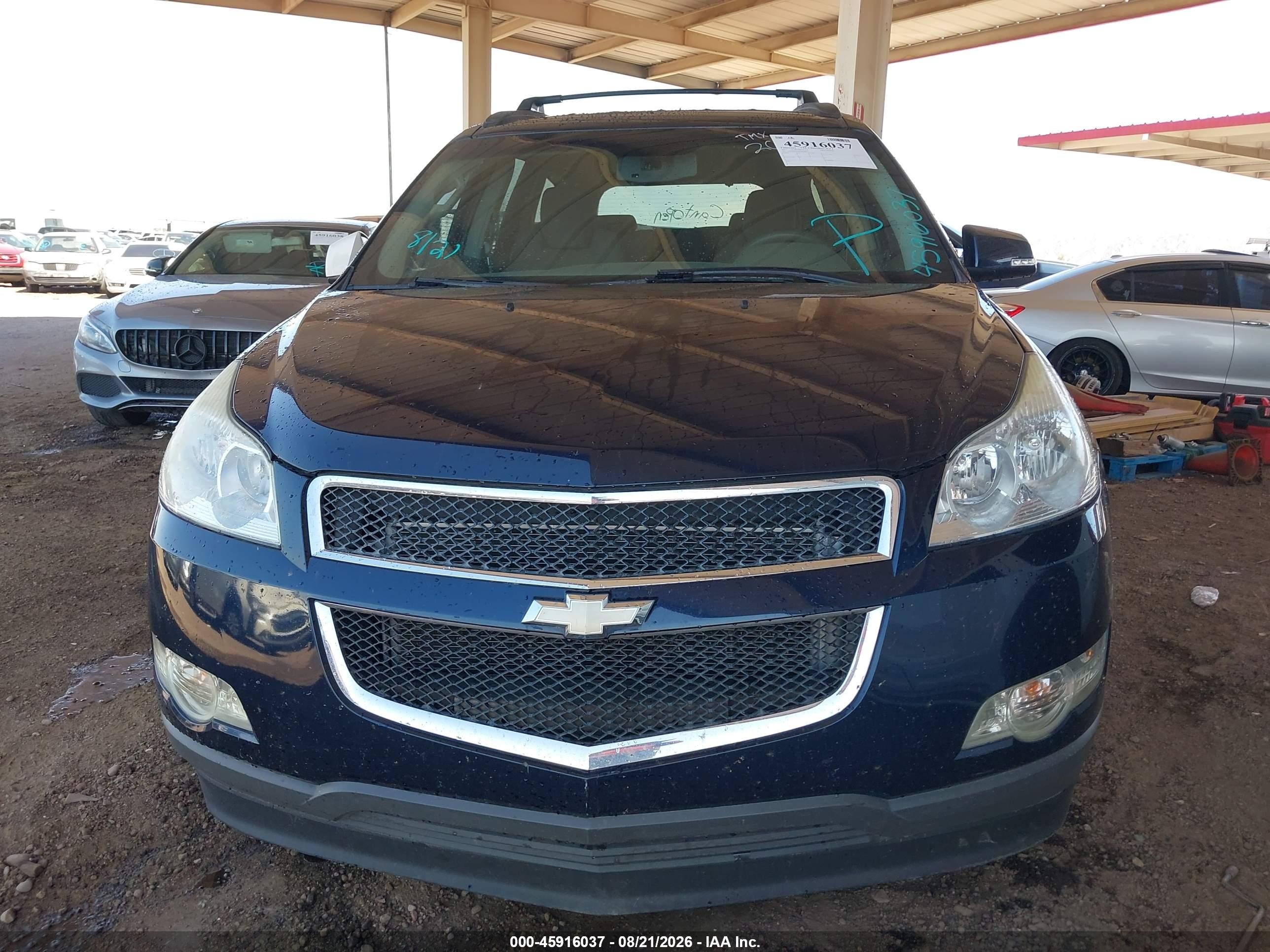 2012 Chevrolet Traverse 1lt Blue vin: 1GNKRGED9CJ265895