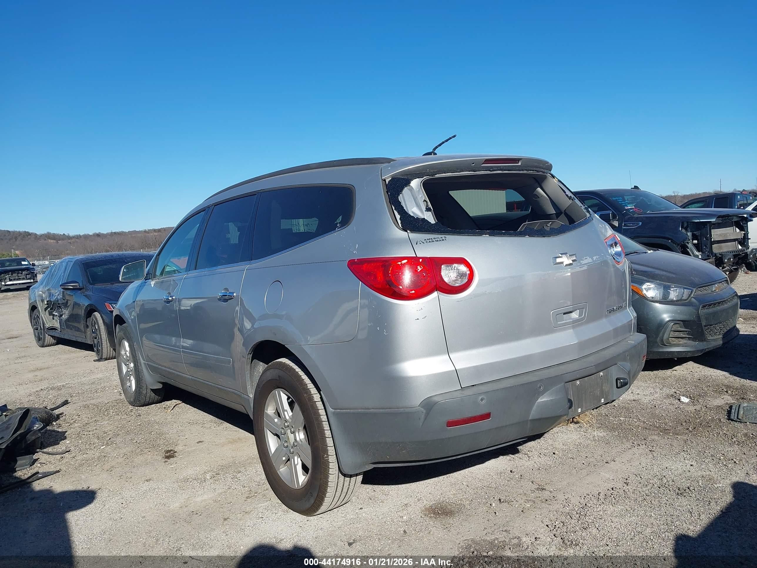 2012 Chevrolet Traverse 1lt Silver vin: 1GNKRGEDXCJ241069
