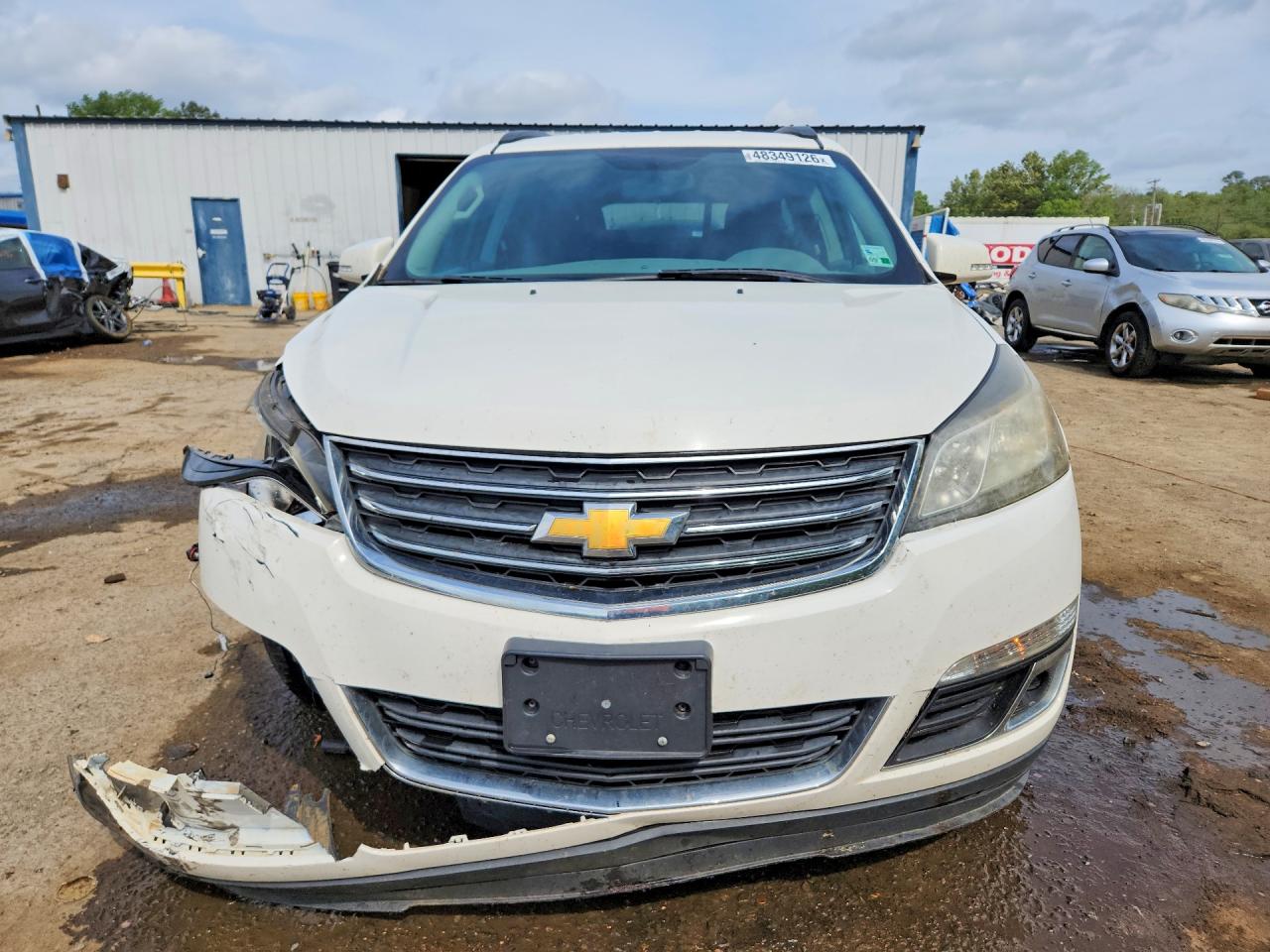 2015 Chevrolet Traverse Lt White vin: 1GNKRGKD0FJ230512