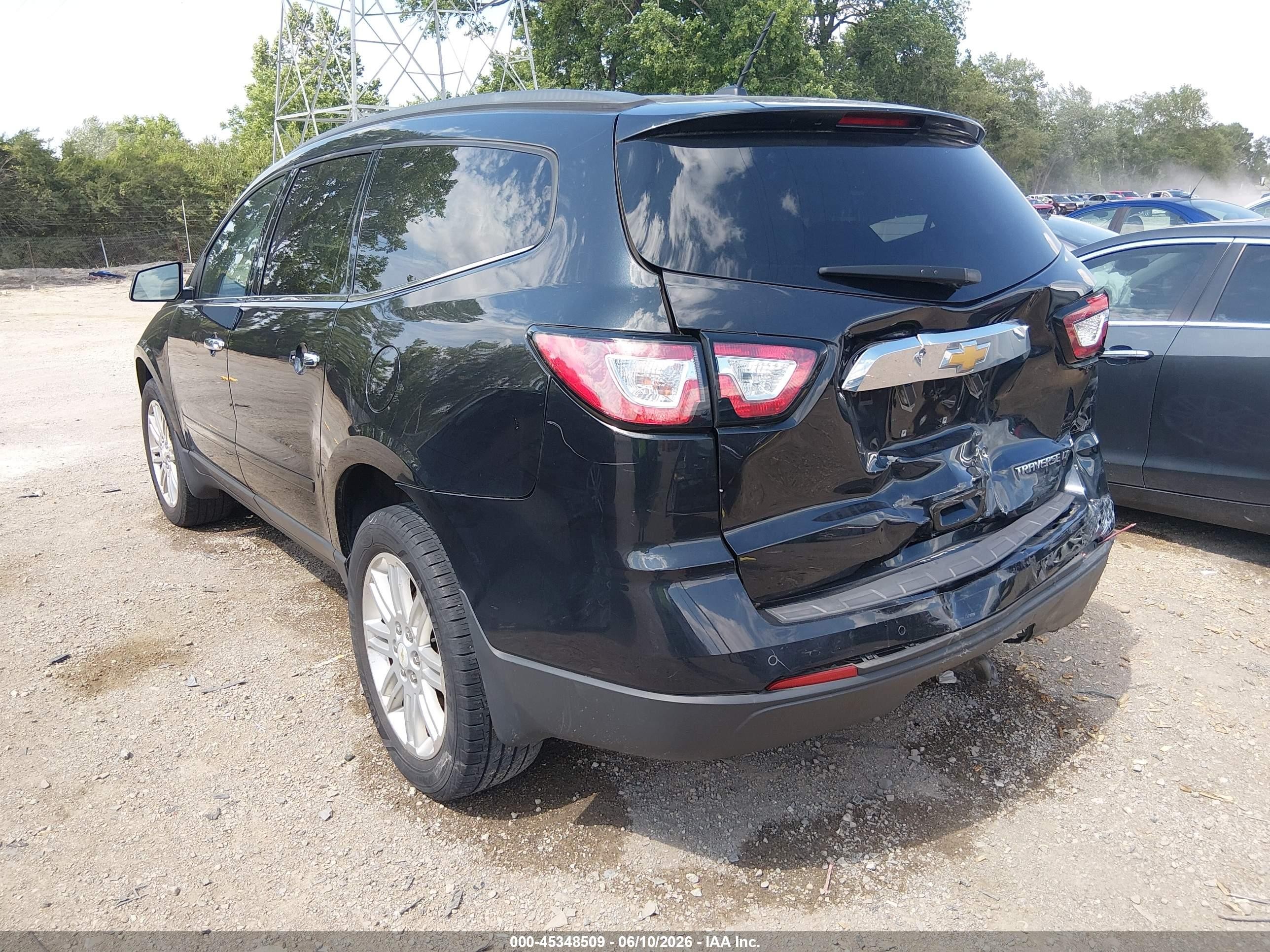 2015 Chevrolet Traverse 1lt Black vin: 1GNKRGKD0FJ260061