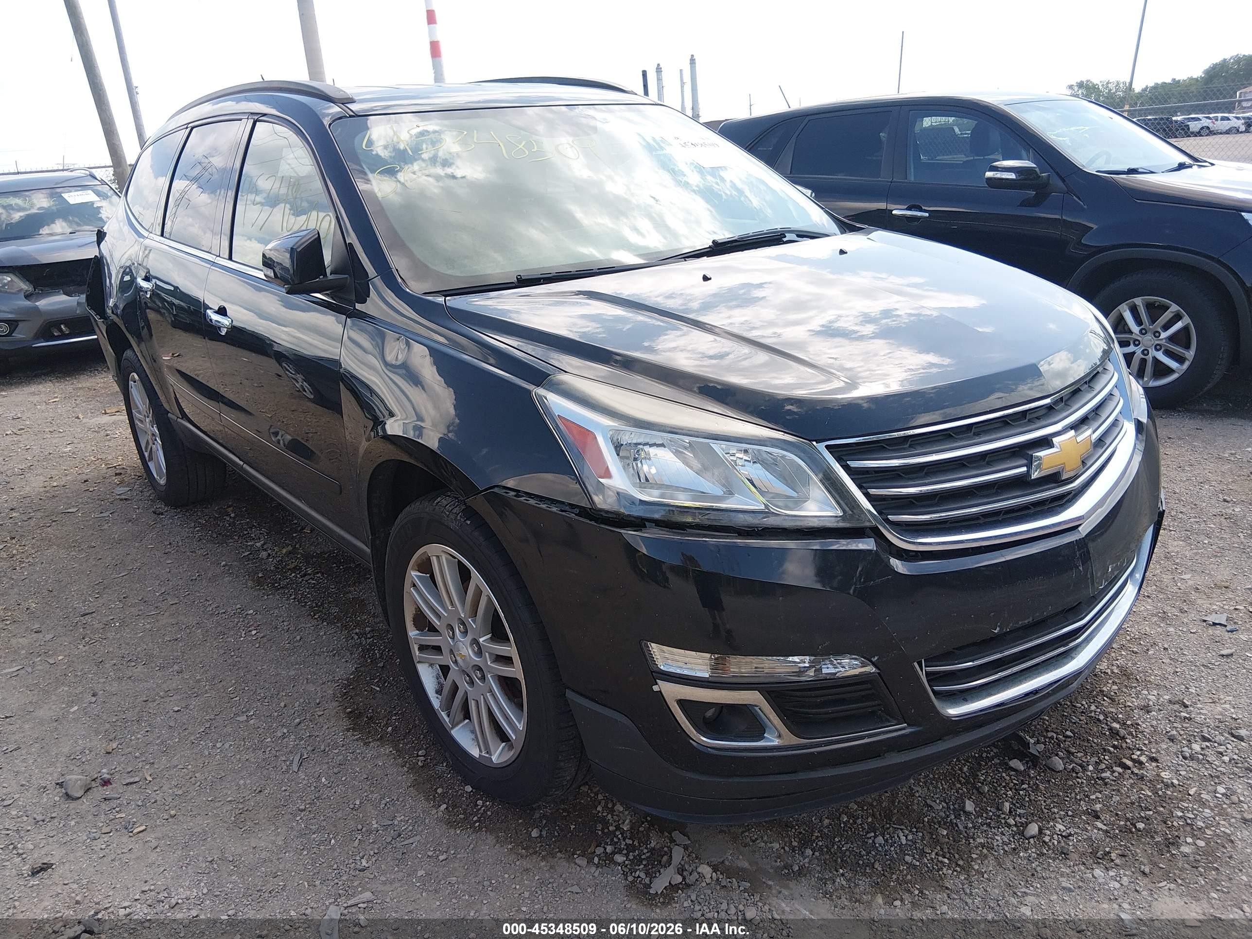 2015 Chevrolet Traverse 1lt Black vin: 1GNKRGKD0FJ260061