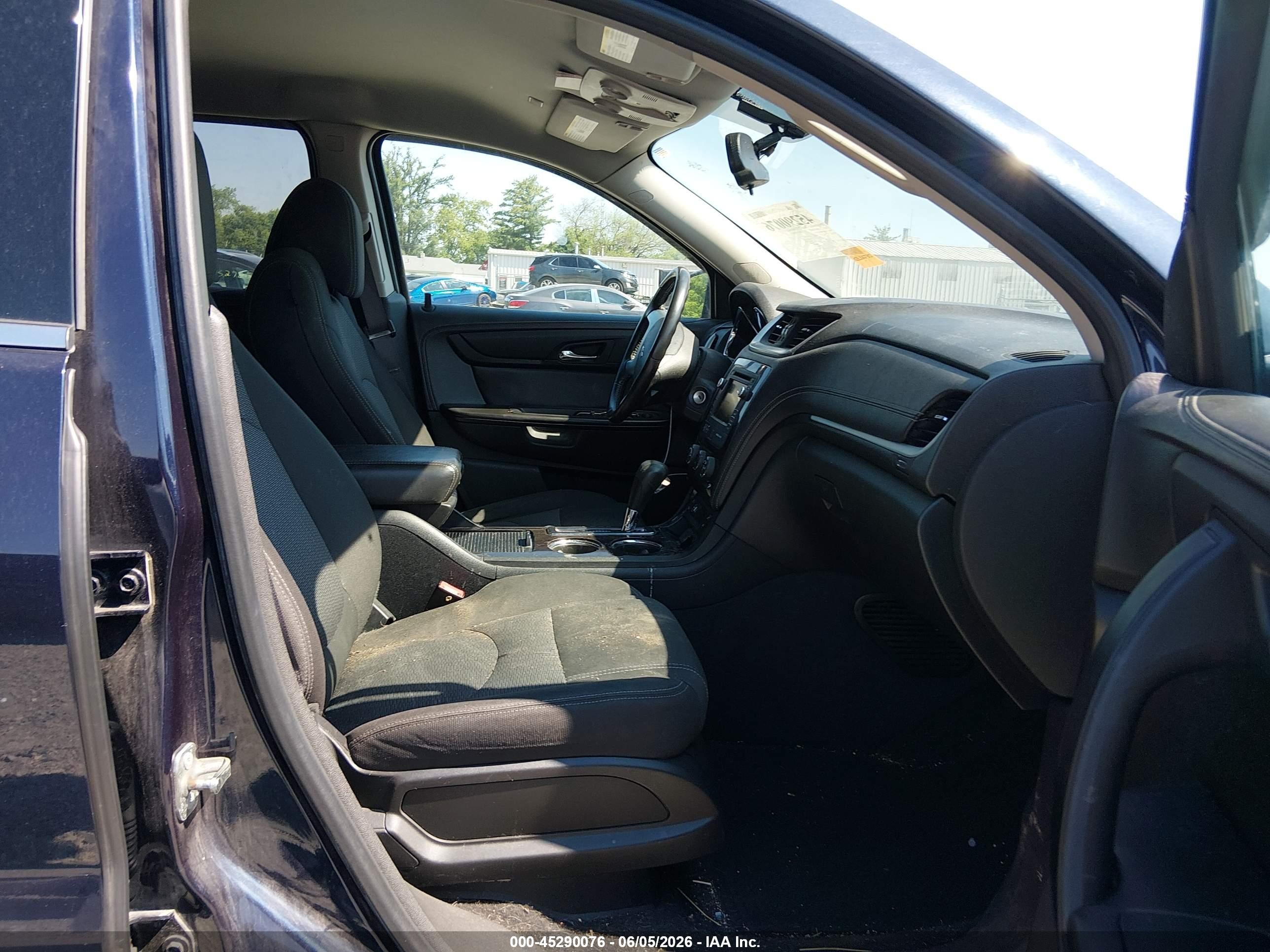 2015 Chevrolet Traverse 1lt Black vin: 1GNKRGKD0FJ365134