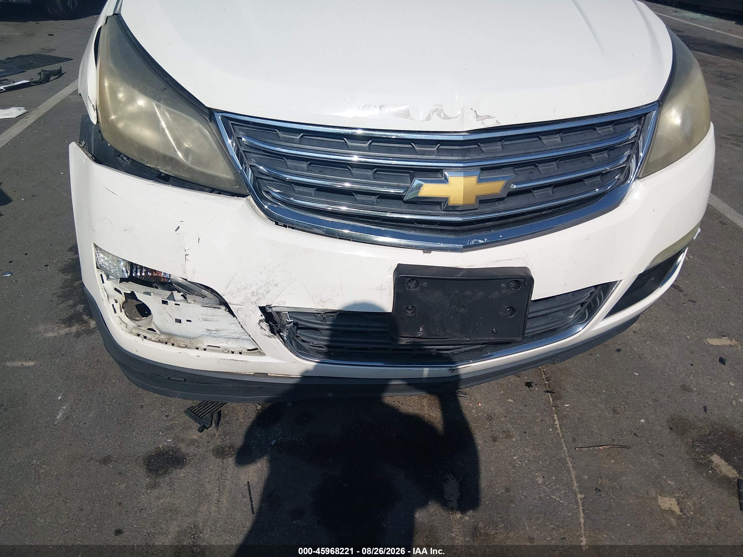 2014 Chevrolet Traverse Lt White vin: 1GNKRGKD2EJ345532