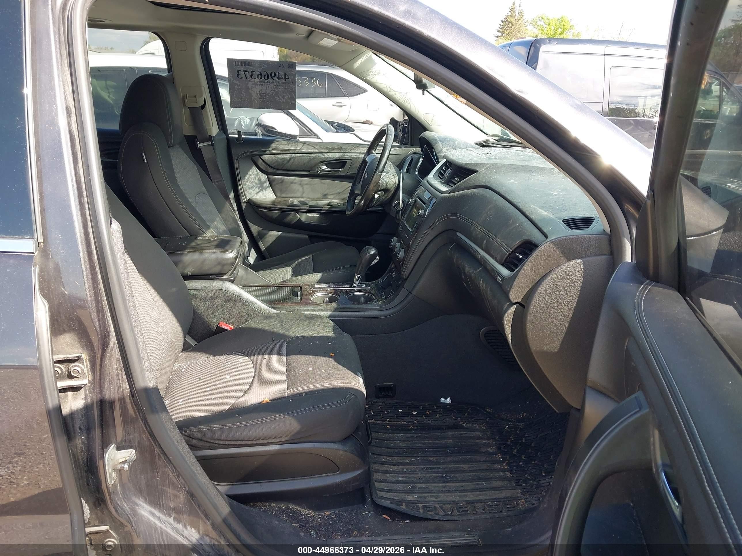 2015 Chevrolet Traverse 1lt Black vin: 1GNKRGKD2FJ189980