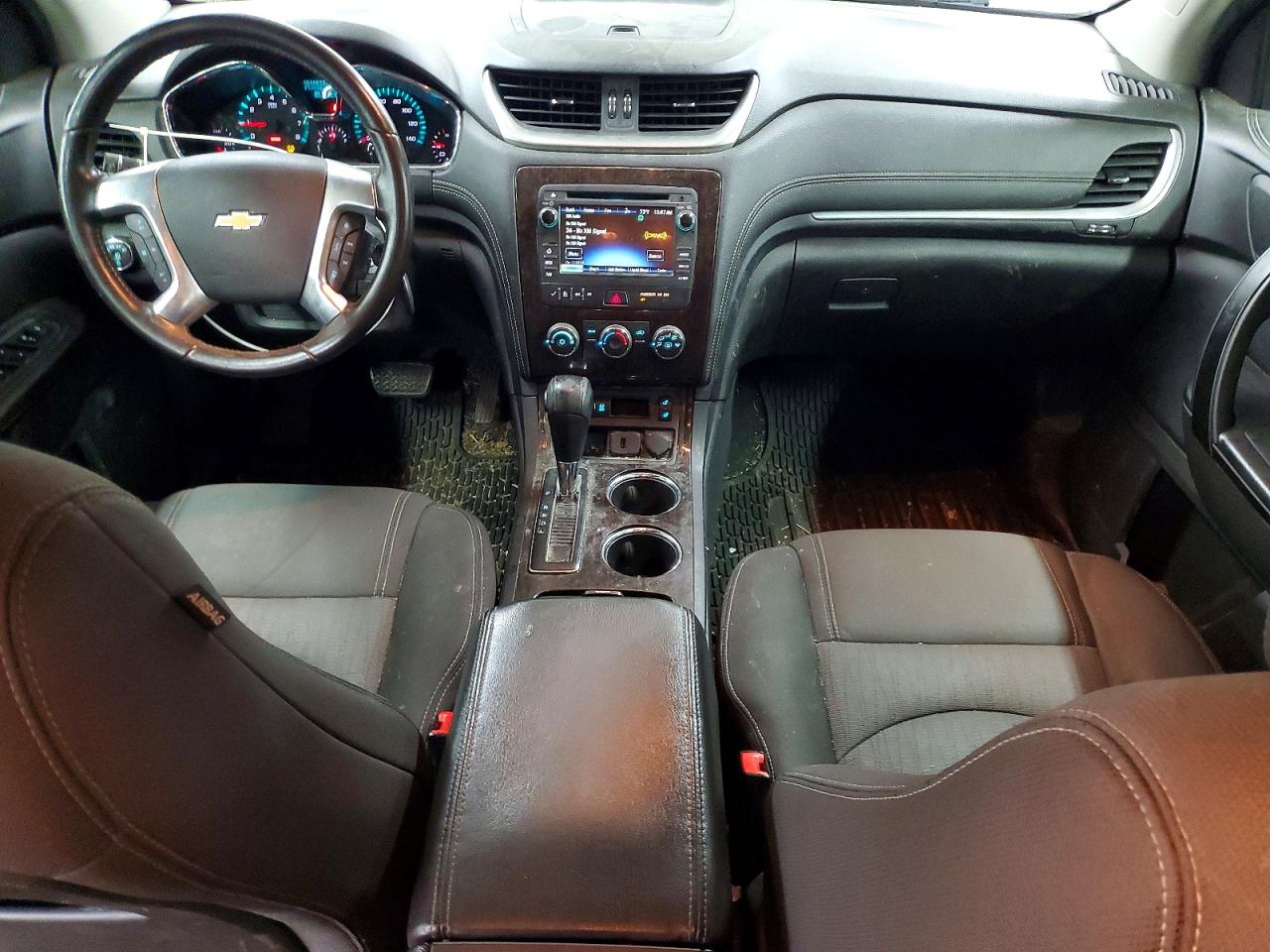 2015 Chevrolet Traverse Lt White vin: 1GNKRGKD3FJ272463