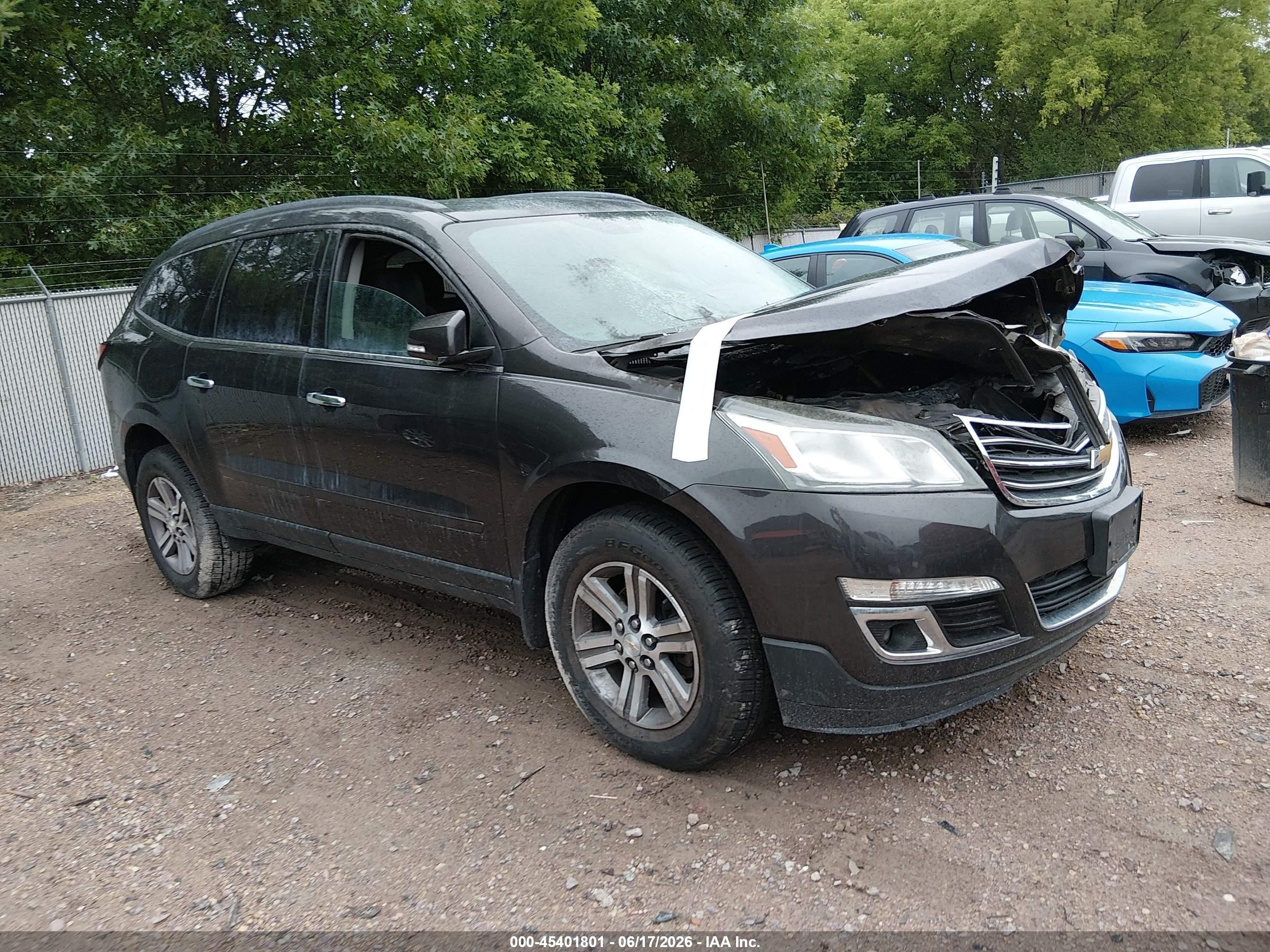 2015 Chevrolet Traverse Lt Black vin: 1GNKRGKD3FJ280384