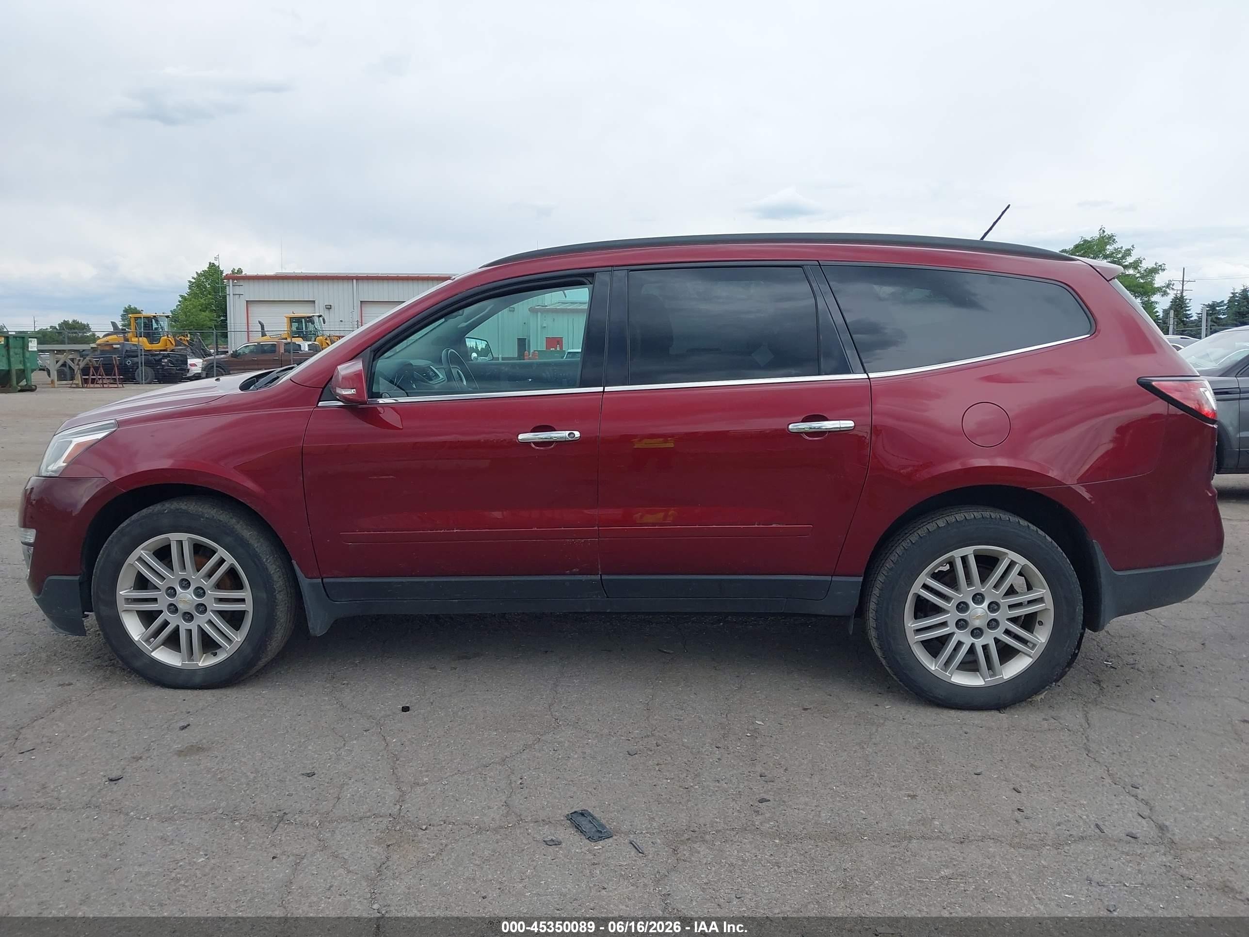 2015 Chevrolet Traverse Lt Бордовый vin: 1GNKRGKD4FJ155197