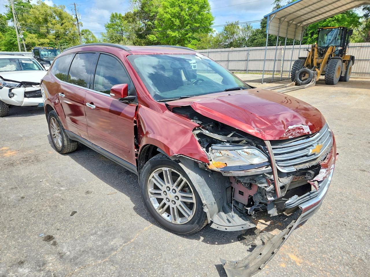 2015 Chevrolet Traverse Lt Red vin: 1GNKRGKD4FJ202602